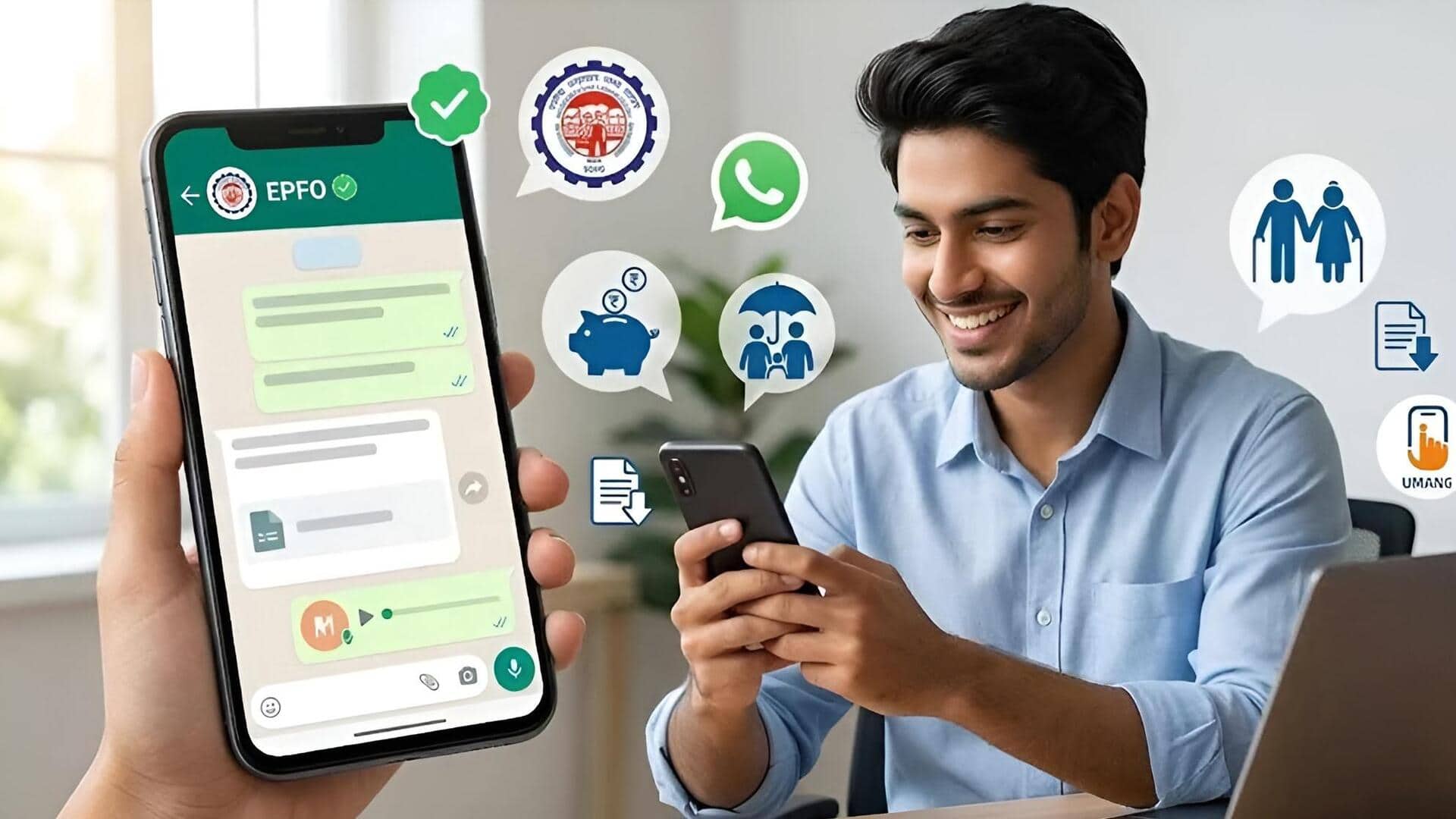 EPFO WhatsApp Channel: ఉద్యోగులకు గుడ్‌న్యూస్‌.. మీ ఫోన్‌లోనే PF, పెన్షన్‌ వివరాలు.. ఇలా ఫాలో అవ్వండి!