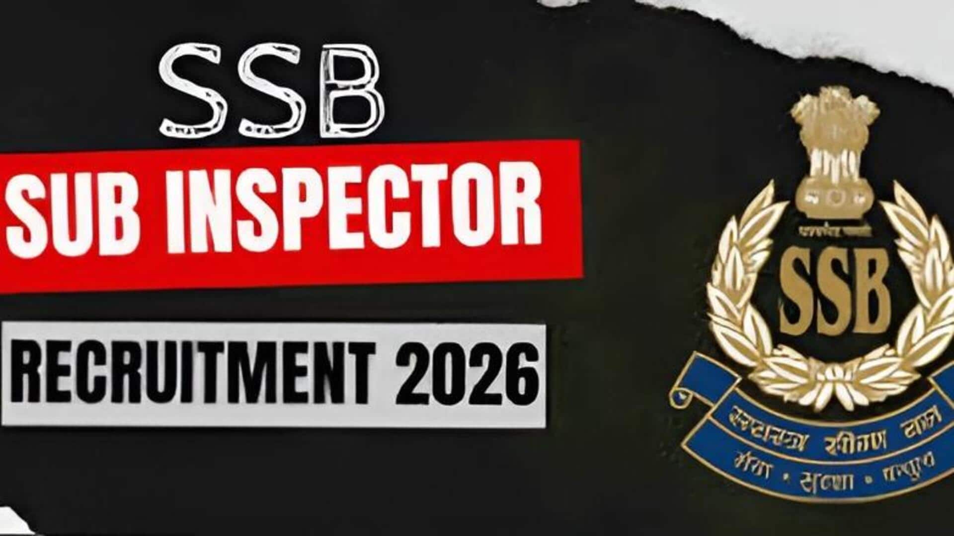 SSB SI Jobs 2026: 1.12 లక్షల జీతంతో సబ్ ఇన్స్పెక్టర్ పోస్టులకు నోటిఫికేషన్.. అర్హతలు ఇవే!