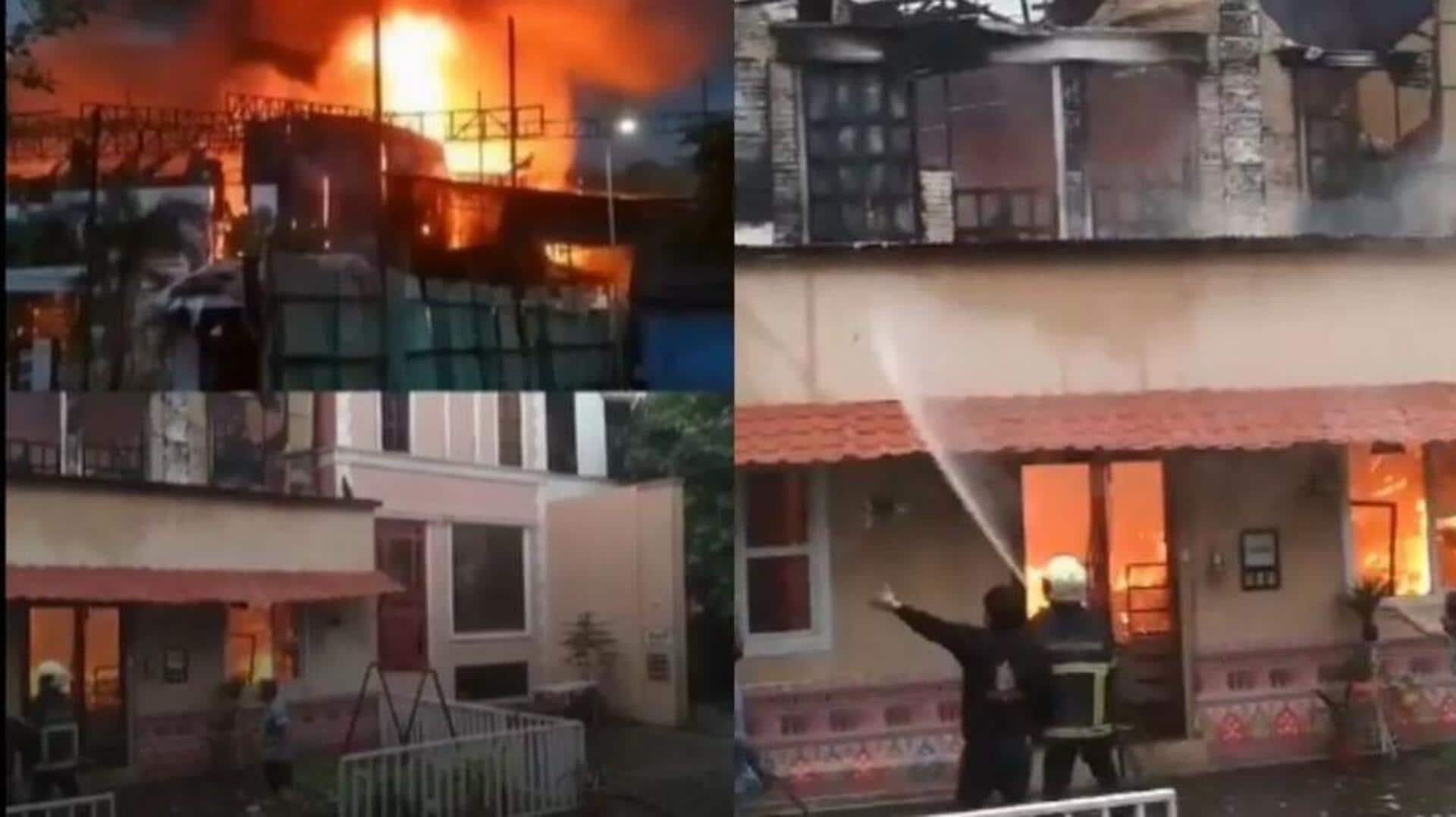 Fire Breaks Out: గోరేగావ్ ఫిల్మ్ సిటీలో భారీగా ఎగిసి పడిన మంటలు Fire Breaks Out: గోరేగావ్ ఫిల్మ్ సిటీలో భారీగా ఎగిసి పడిన మంటలు