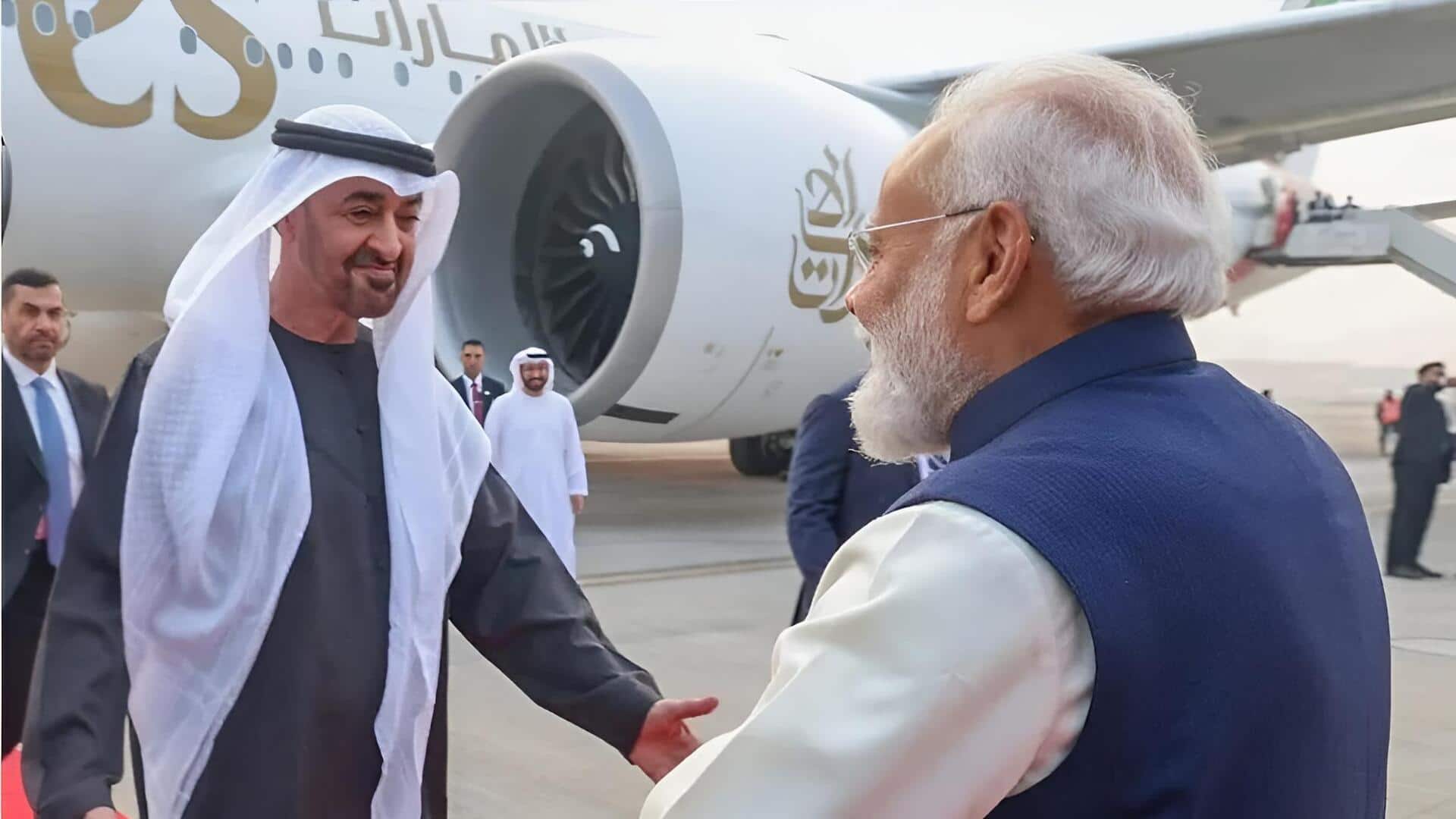 PM Modi UAE President: యూఏఈ అధ్యక్షుడికి ఘన స్వాగతం పలికిన నరేంద్ర మోదీ