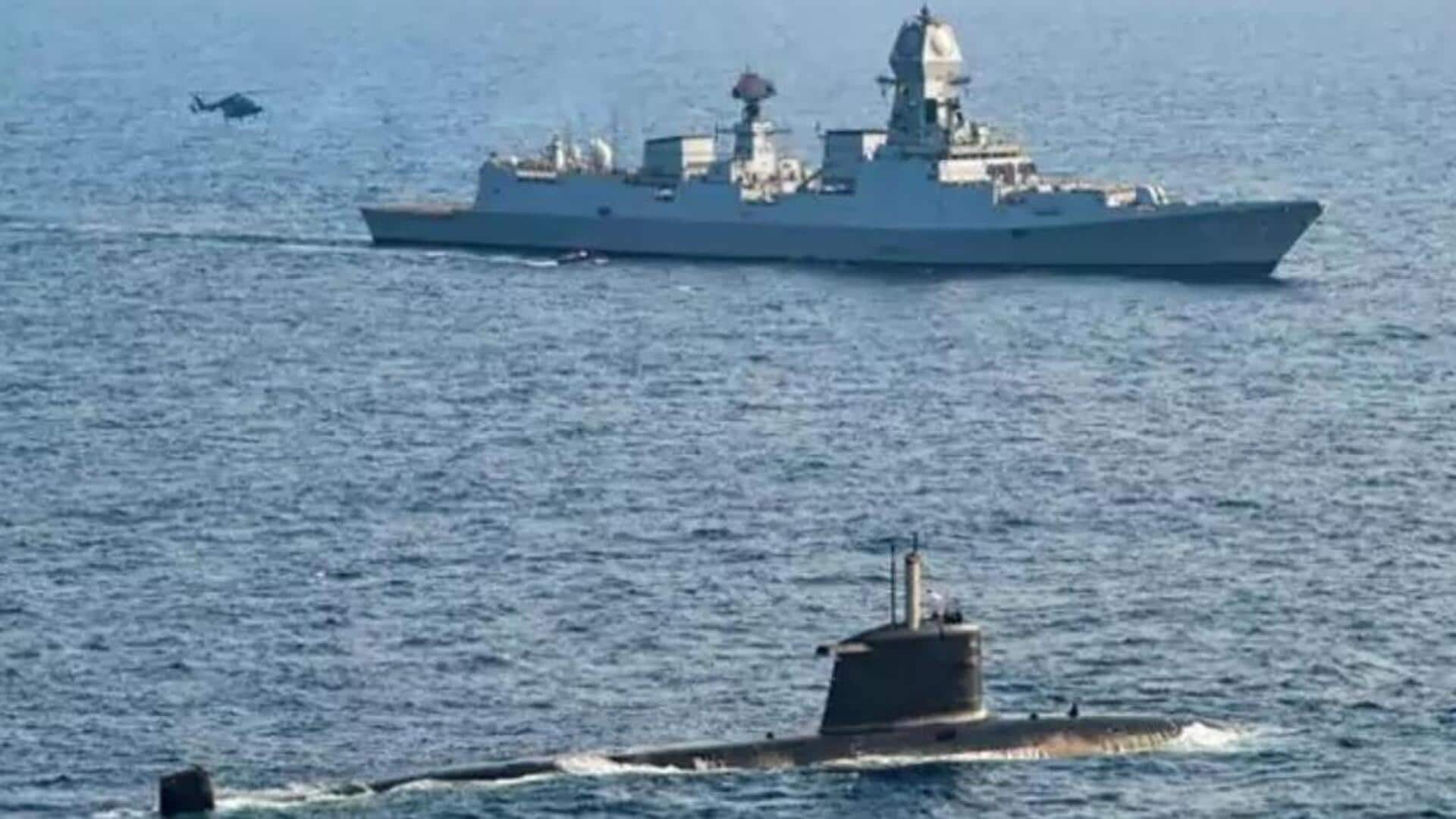 Indian Navy: ఎప్పుడైనా, ఎక్కడైనా సిద్ధమే.. త్రిశూల శక్తి చూపించిన నేవీ Indian Navy: ఎప్పుడైనా, ఎక్కడైనా సిద్ధమే.. త్రిశూల శక్తి చూపించిన నేవీ