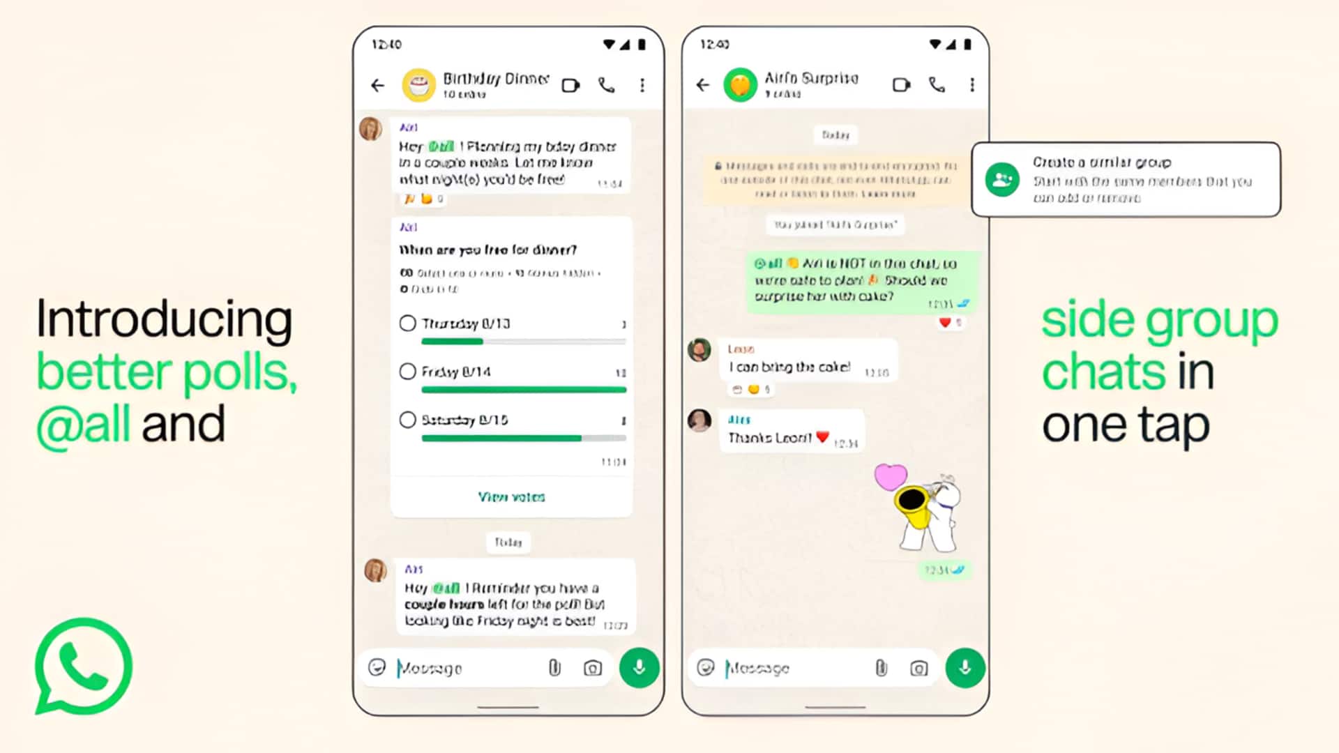 Whatsapp: వాట్సప్‌ గ్రూప్‌ చాట్‌లో కొత్త ఫీచర్లు..