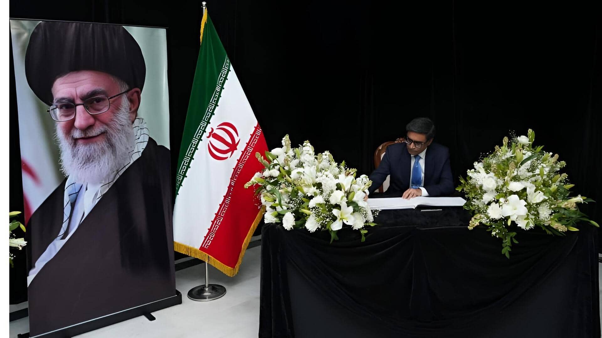 MEA: ఇరాన్ సుప్రీం లీడర్ ఖమేనీ మృతి: సంతాప పుస్తకంలో సంతకం చేసిన విదేశాంగ కార్యదర్శి 