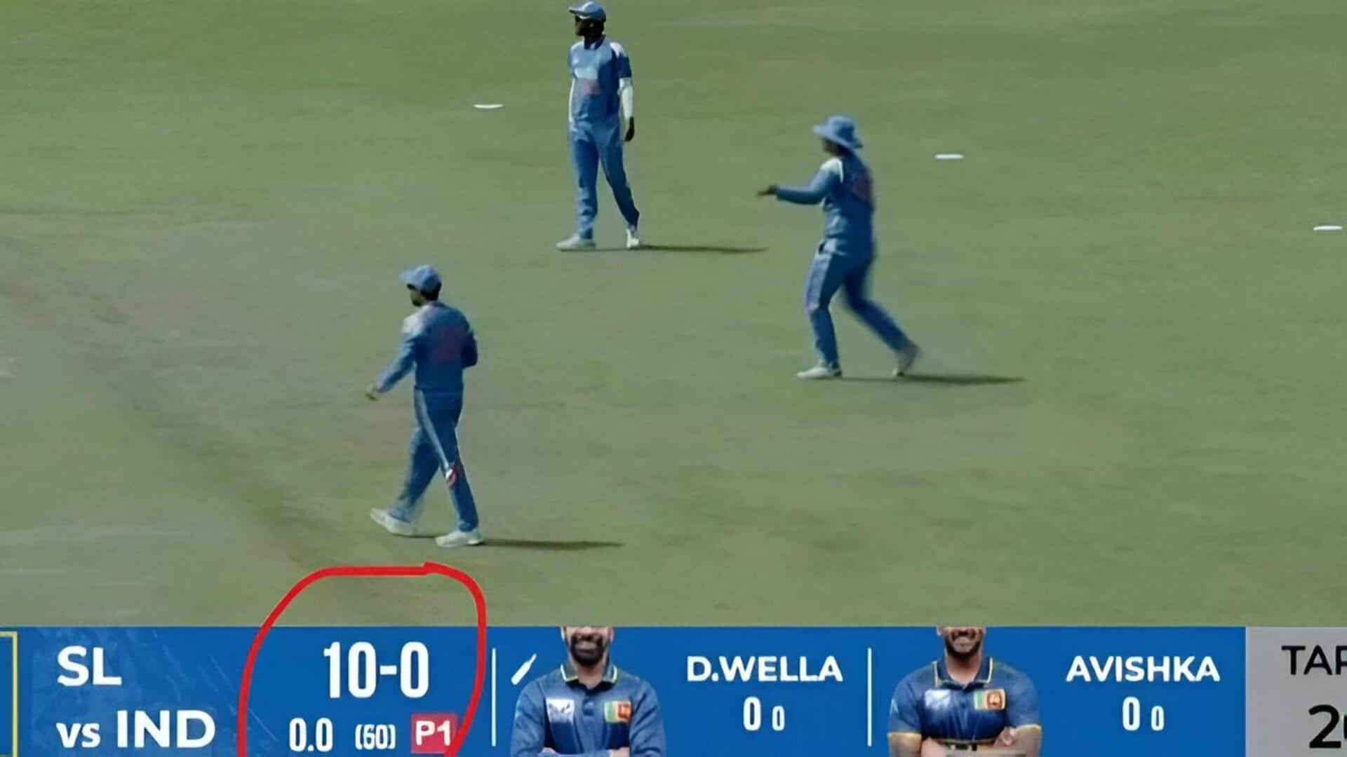 India A: విప్రాజ్ నిగమ్ తప్పిదం.. భారత్ 'ఏ'కు 10 పరుగుల జరిమానా, శ్రీలంక 'ఏ'కు ఊహించని లాభం