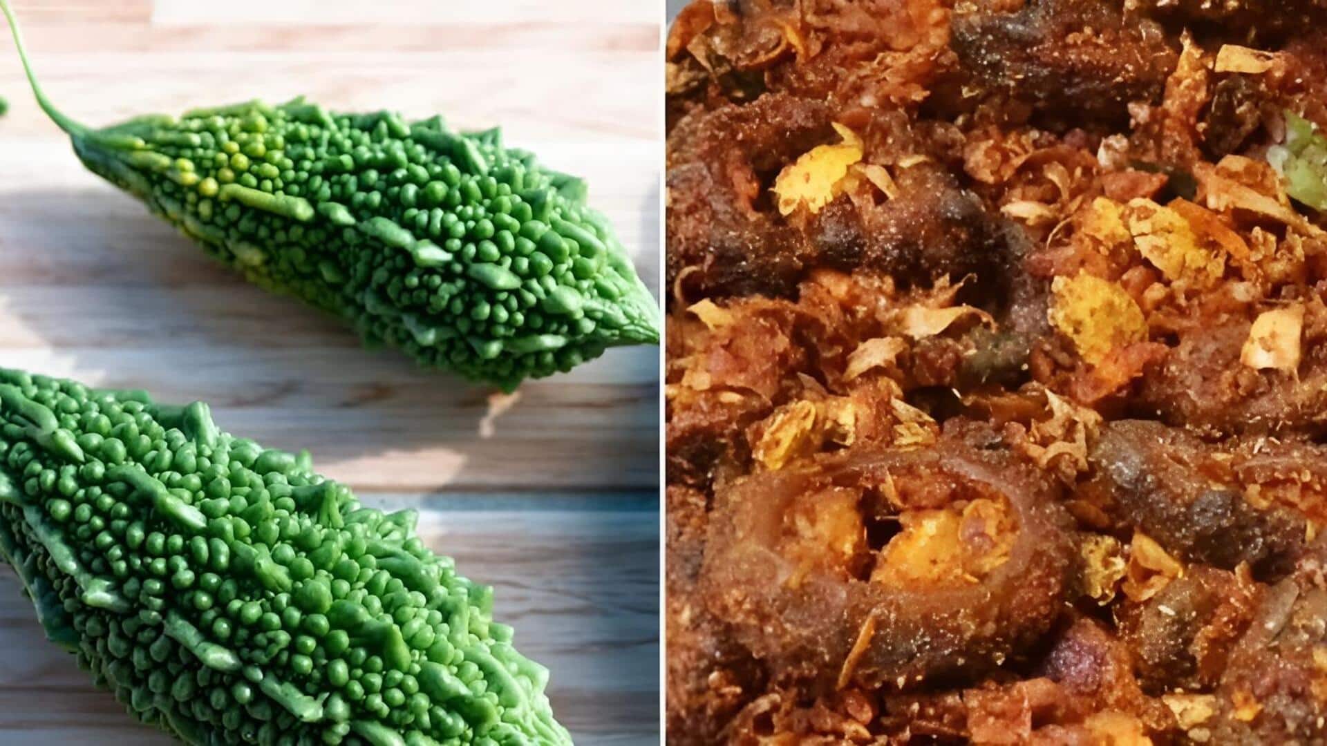 kakarakaya velluli karam: కాకరకాయ అంటే చేదు కాదు.. వెల్లుల్లి కారంతో సూపర్ టేస్టీ రెసిపీ!