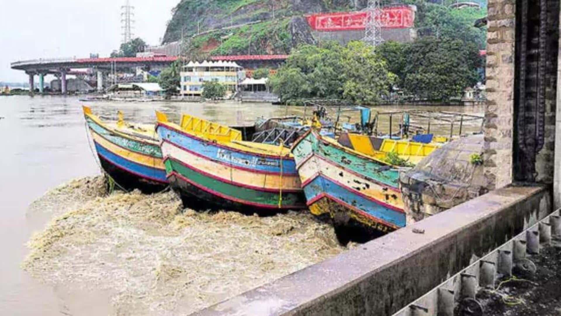 Praksam Barrage: ప్రకాశం బ్యారేజీ వద్ద బోట్ల తొలగింపు ప్రక్రియ పూర్తి