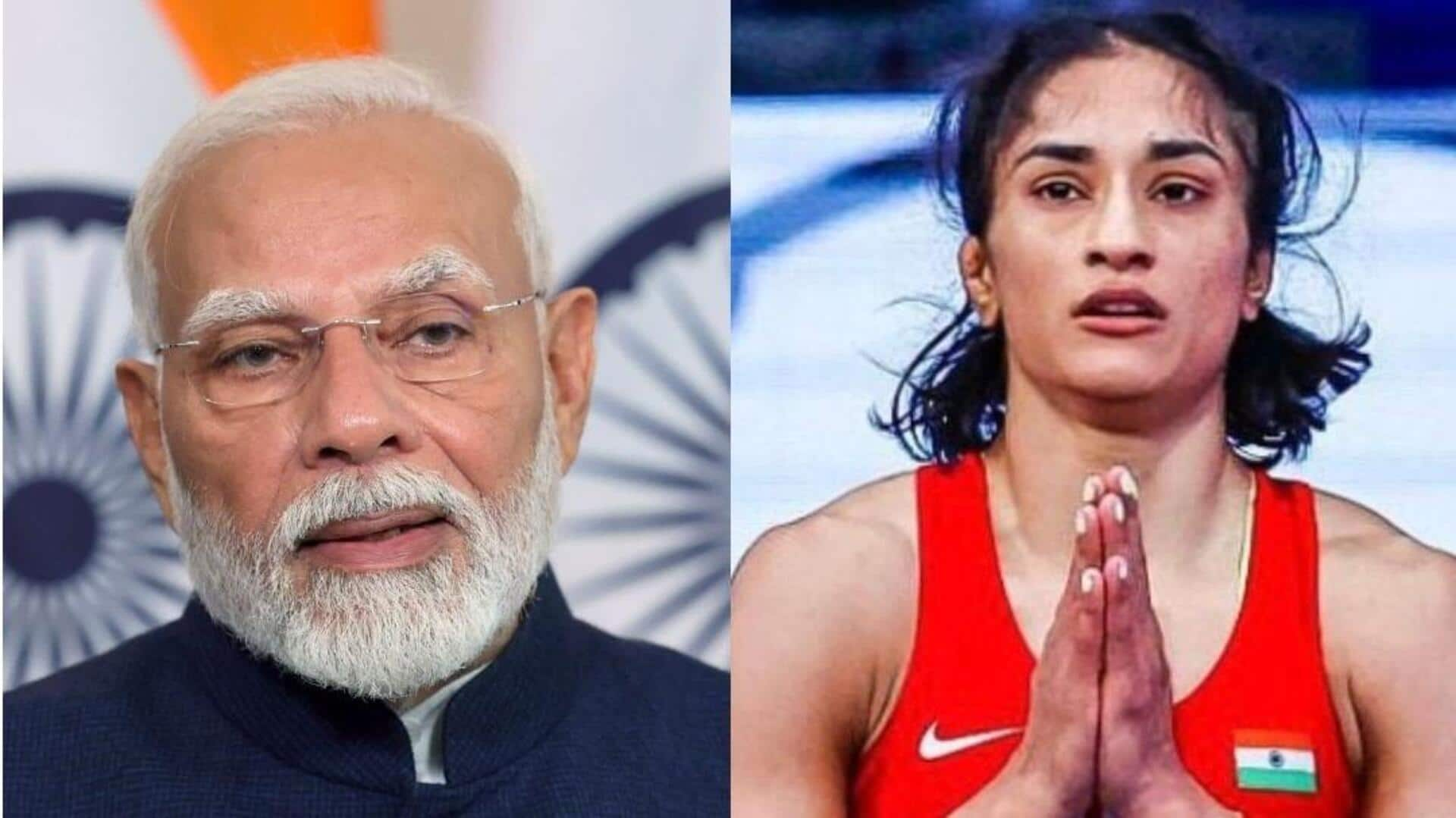 Vinesh Phogat: ఒలింపిక్స్‌లో భారత క్రీడాబృందంతో ముచ్చటించిన ప్రధాని.. వినేష్'వీర పుత్రిక' అన్న మోదీ    