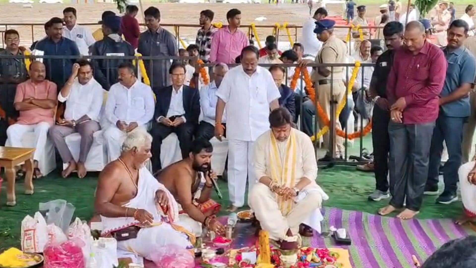 Nandamuri Balakrishna: అమరావతిలో బసవతారకం క్యాన్సర్ ఆసుపత్రి శంకుస్థాపన చేసిన బాలకృష్ణ Nandamuri Balakrishna: అమరావతిలో బసవతారకం క్యాన్సర్ ఆసుపత్రి శంకుస్థాపన చేసిన బాలకృష్ణ