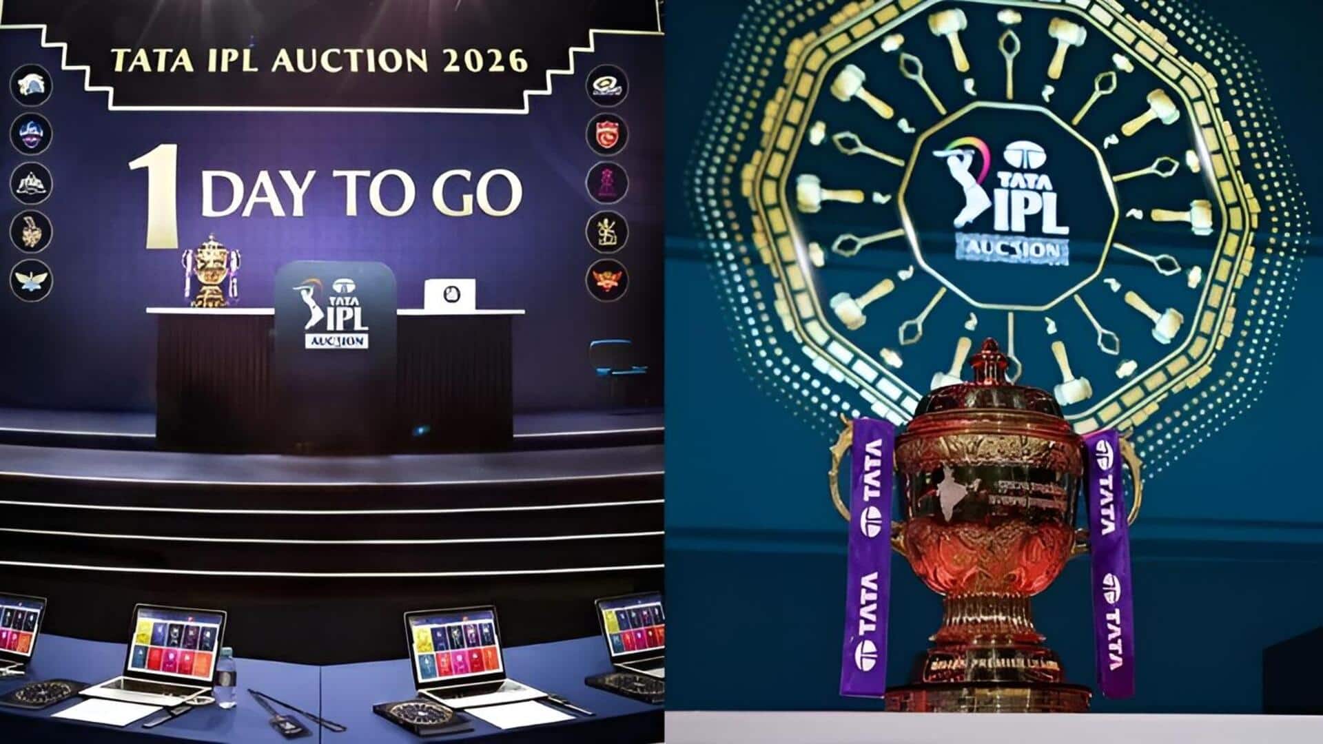 IPL 2026 Auction: రేపే ఐపీఎల్‌ 2026 మినీ వేలం.. అబుదాబిలో హోరాహోరీ బిడ్డింగ్!