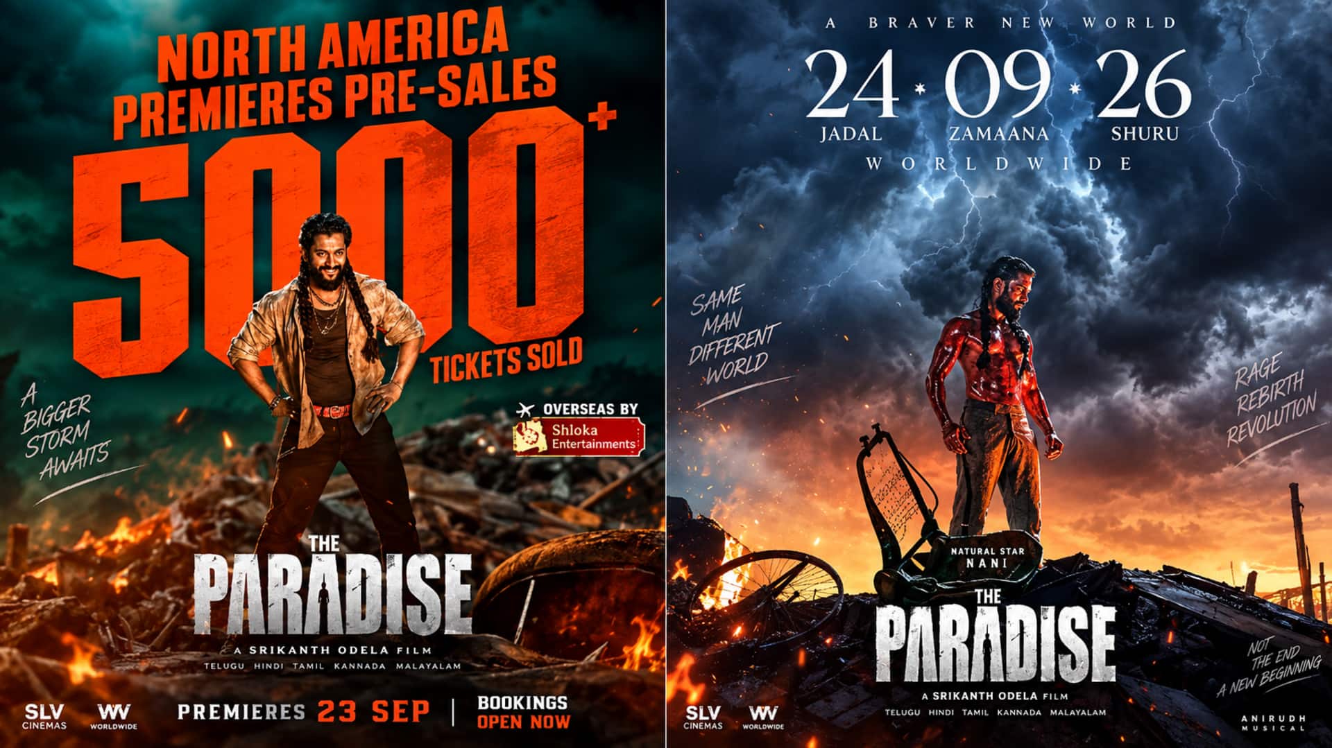 The Paradise Tickets: నాని 'ది ప్యారడైజ్'పై భారీ హైప్.. నార్త్ అమెరికాలో 5 వేలకు పైగా టికెట్లు సేల్