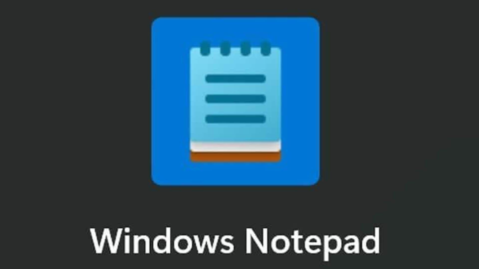 Microsoft : 41 సంవత్సరాల తర్వాత మైక్రోసాఫ్ట్ విండోస్ నోట్‌ప్యాడ్‌లో కొత్త ఫీచర్