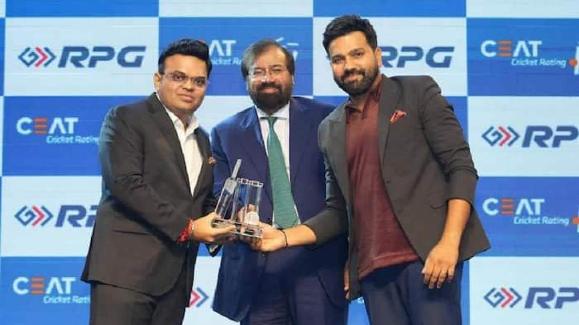 Ceat Awards: రోహిత్ శర్మ, రాహుల్ ద్రవిడ్‌కు క్రికెట్‌ అత్యున్నత అవార్డులు ప్రధానం 