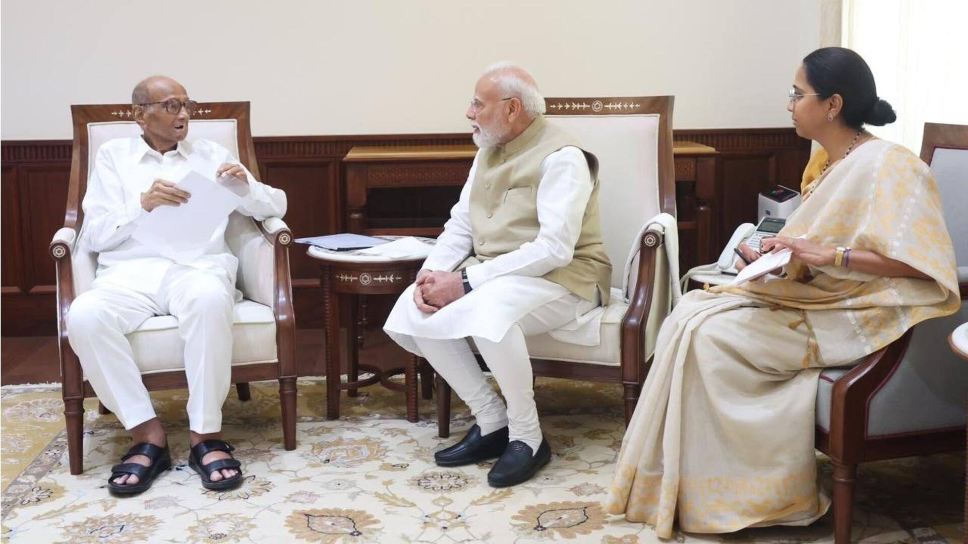 Sharad Pawar-PM Modi: ప్రధాని మోదీని కలిసిన శరద్‌ పవార్‌.. రాజకీయాల్లో కొత్త చర్చ