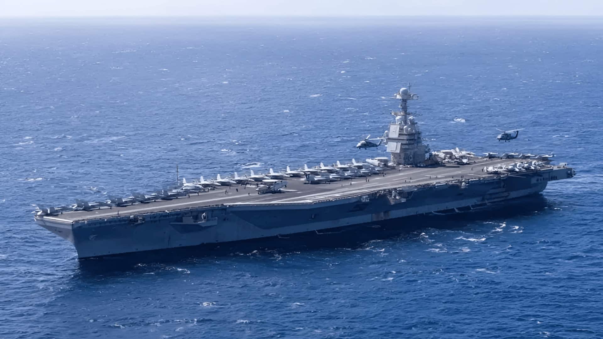 Fire aboard USS Gerald R Ford: జెరాల్డ్ ఆర్ ఫోర్డ్ నౌకలో అగ్నిప్రమాదం.. 30 గంటల పాటు మంటలు