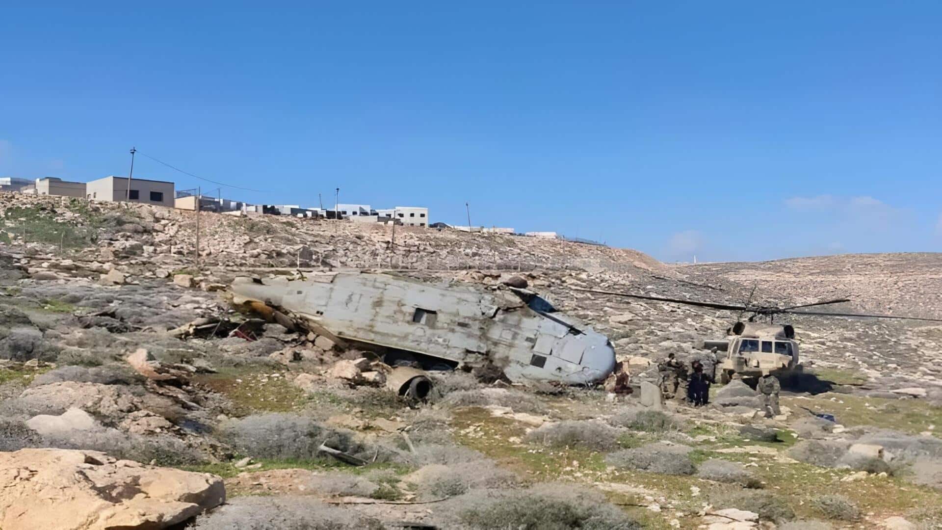 Israel: గాల్లో కేబుల్స్ తెగి కొండపై కూలిన ఇజ్రాయెల్‌ హెలికాప్టర్.. వీడియో వైరల్