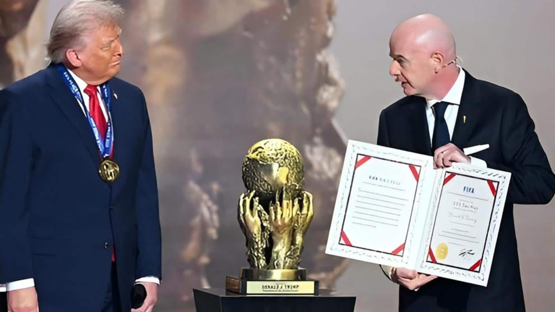 Donald Trump: 'ఫిఫా పీస్ అవార్డు' విజేతగా డొనాల్డ్ ట్రంప్.. ప్రపంచకప్ వేడుకల్లో అవార్డు ప్రదానం