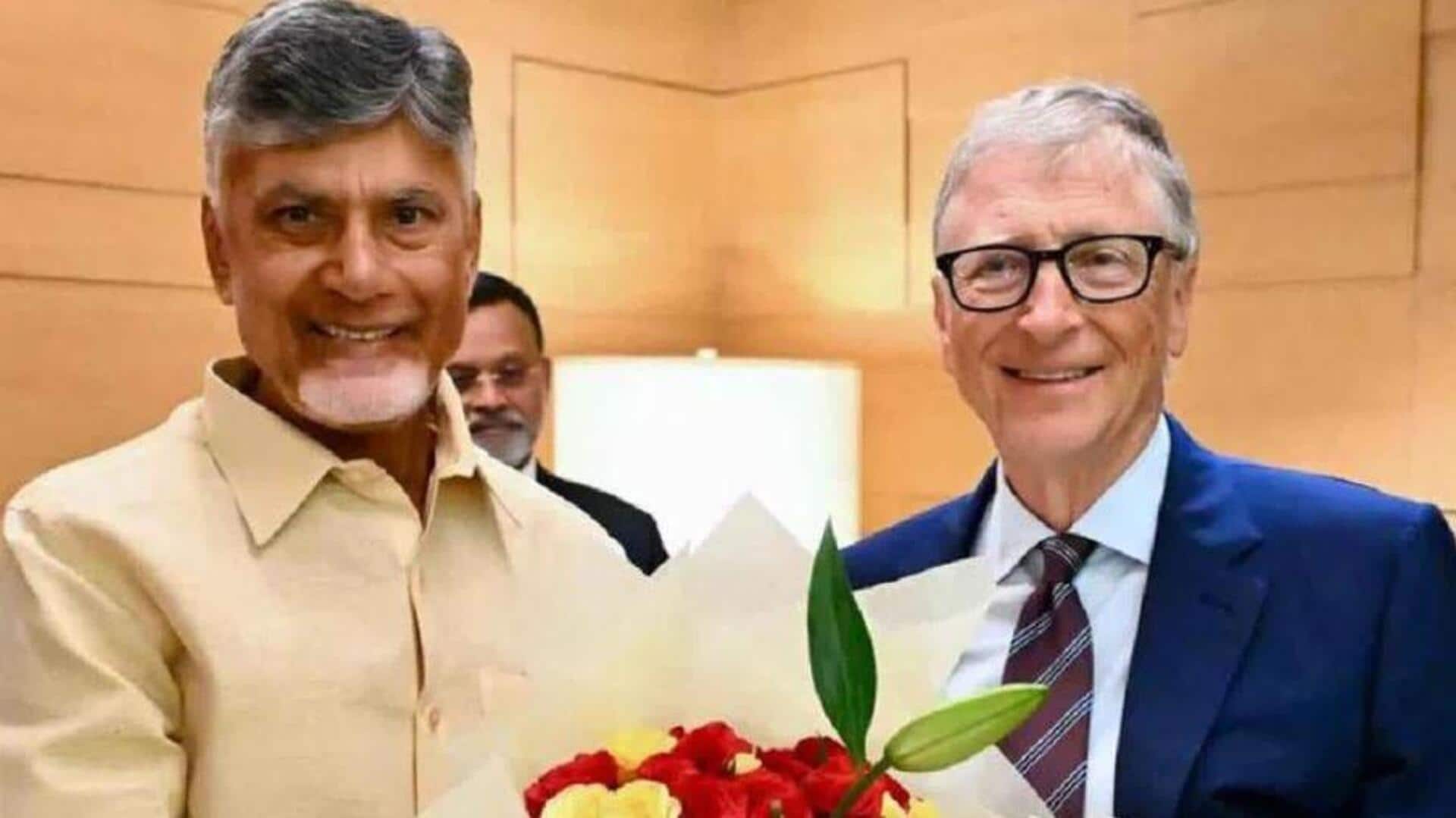 Bill Gates:టెక్నాలజీతో పాటు పాలనకు మార్గదర్శి చంద్రబాబు : బిల్ గేట్స్ ప్రశంసలు Bill Gates:టెక్నాలజీతో పాటు పాలనకు మార్గదర్శి చంద్రబాబు : బిల్ గేట్స్ ప్రశంసలు