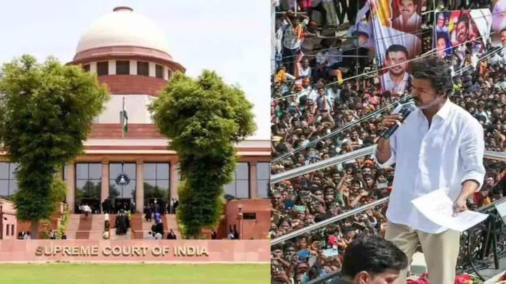 Karur stampede: కరూర్ తొక్కిసలాట ఘటన.. సుప్రీంకోర్టును ఆశ్రయించిన టీవీకే విజయ్ Karur stampede: కరూర్ తొక్కిసలాట ఘటన.. సుప్రీంకోర్టును ఆశ్రయించిన టీవీకే విజయ్