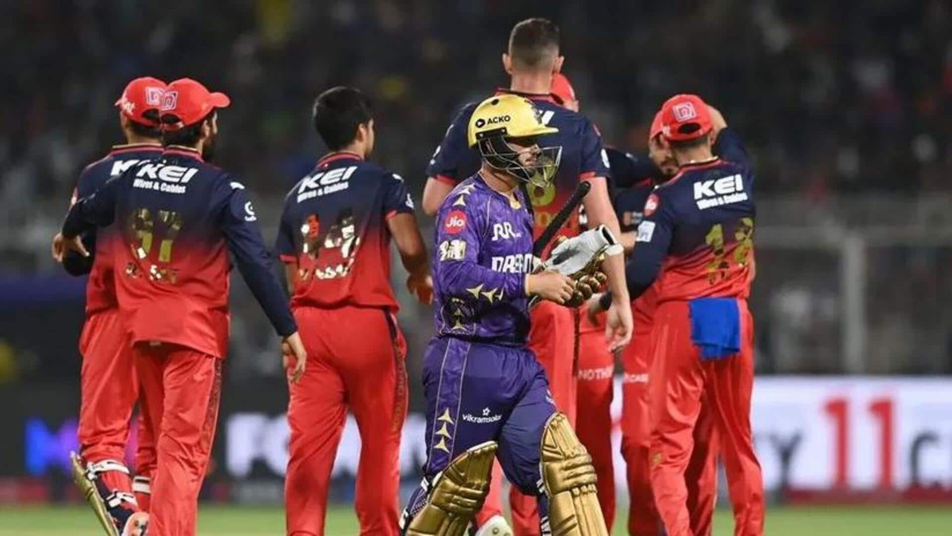 KKR vs RCB : రహానే సెన్సేషనల్ ఇన్నింగ్స్.. ఆర్‌సీబీ ముందు 175 పరుగుల టార్గెట్