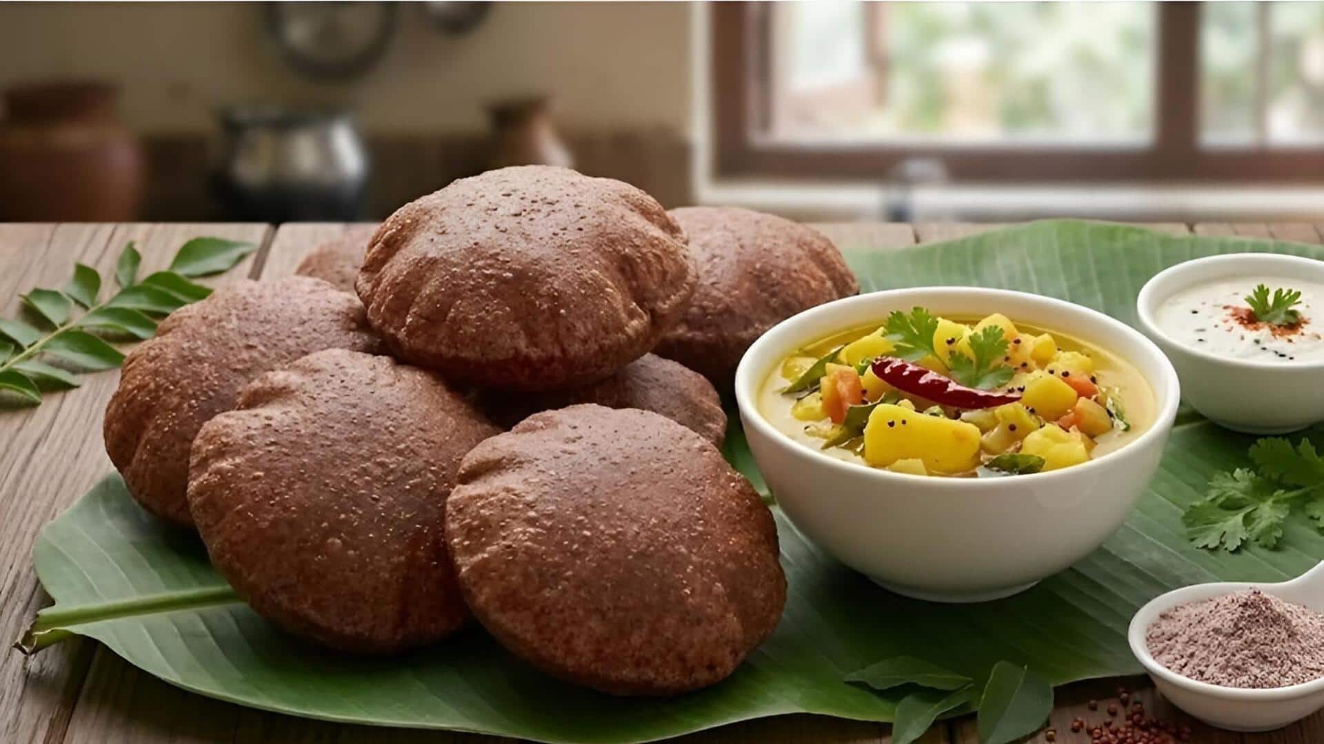 Ragi Poori Recipe: షుగర్ పేషెంట్లకు స్పెషల్ బ్రేక్‌ఫాస్ట్.. రాగి పూరీలు ఇలా చేస్తే సూపర్!