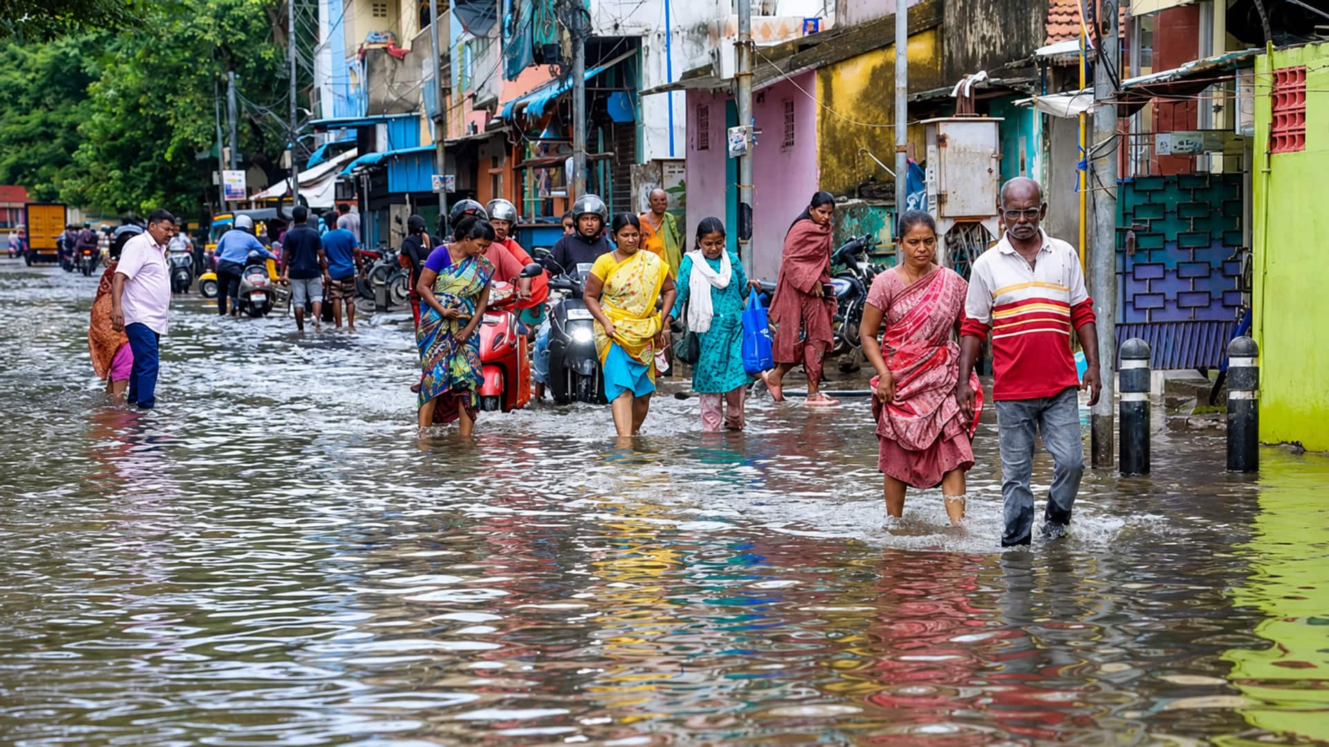 Tamil Nadu: చెన్నైలో కుండపోత వర్షాలు.. నీటమునిగిన రహదారులు, విమాన సేవలకు అంతరాయం