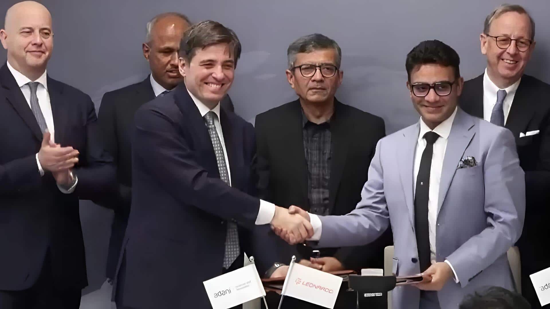 Adani Group: 'మేకిన్ ఇండియా'కు ఊతం.. హెలికాప్టర్ తయారీకి అదానీ-లియోనార్డో ఒప్పందం
