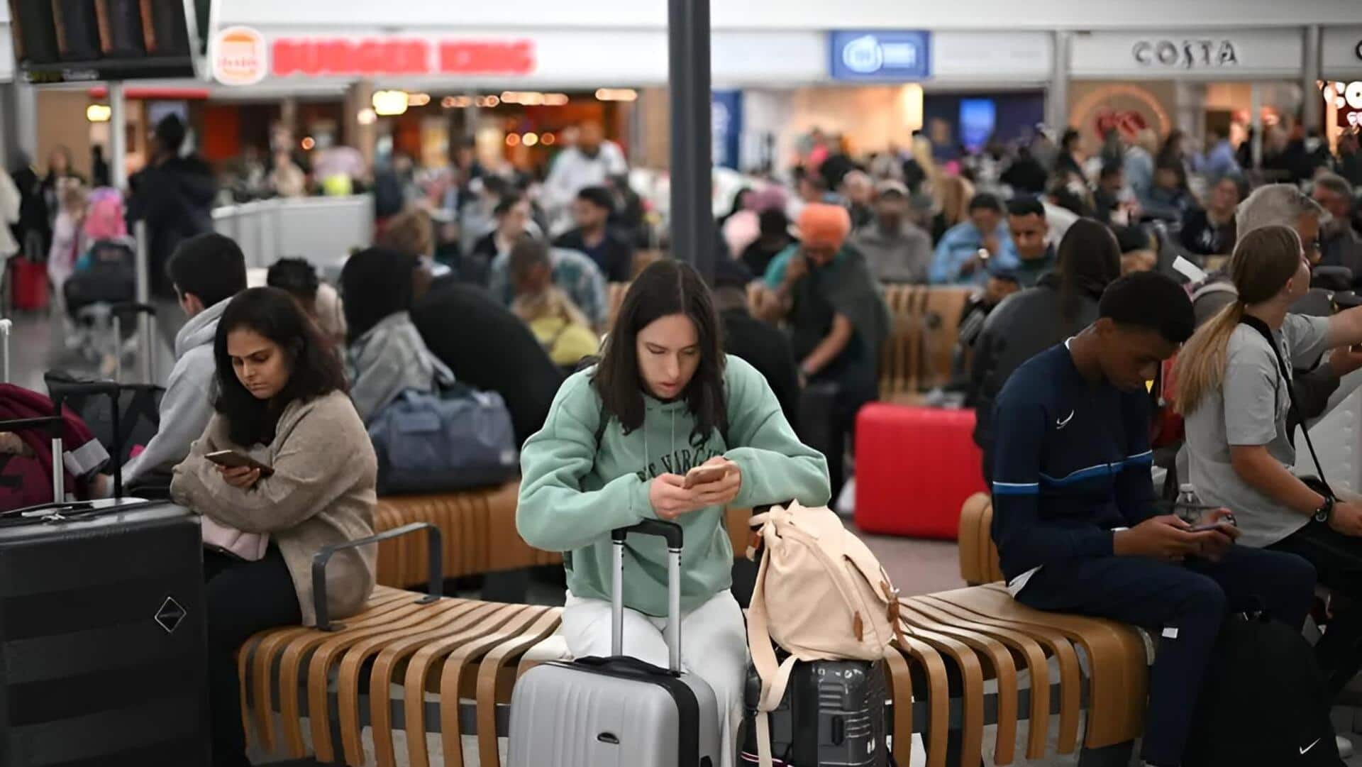 UK Flight Chaos: యూకేలో విమాన సేవలకు భారీ అంతరాయం.. వెయ్యికి పైగా విమానాలు రద్దు