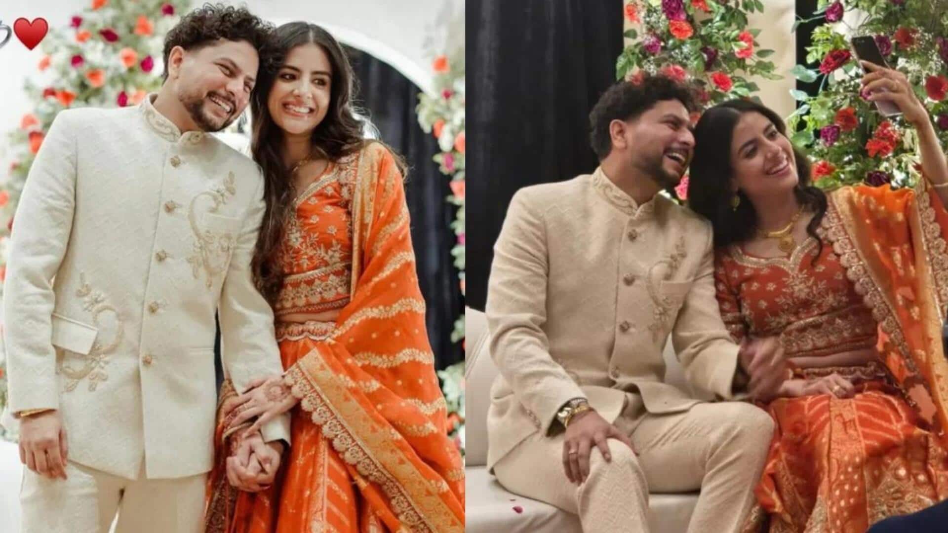 Kuldeep Yadav Wedding : కుల్దీప్ యాదవ్ పెళ్లి సందడి.. హల్దీ వేడుకలో చాహల్‌తో సరదా