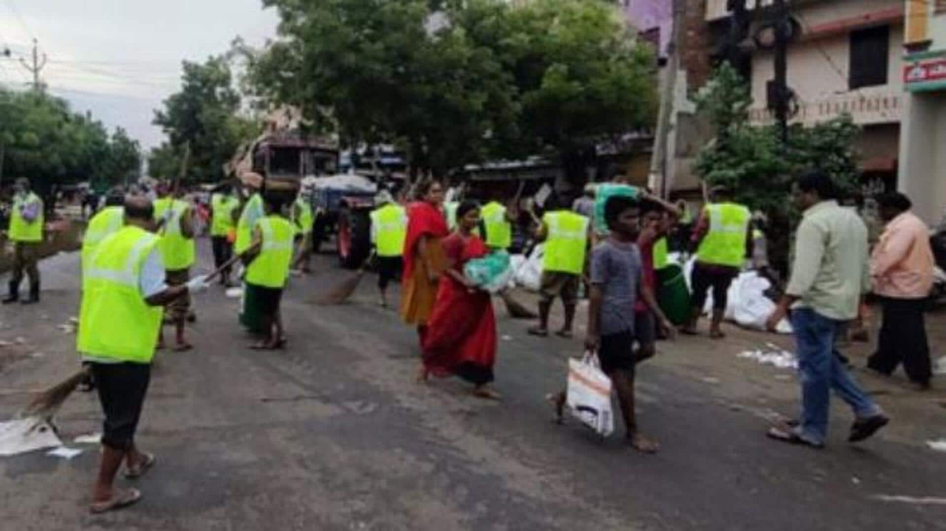 Vijayawada: విజయవాడలో వేగంగా పారిశుద్ధ్య పనులు  