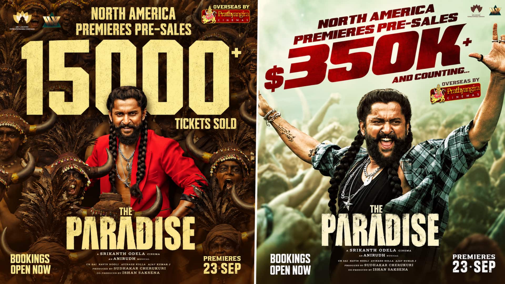 Nani's The Paradise: అమెరికాలో నాని 'ది ప్యారడైజ్‌'కు భారీ క్రేజ్.. అడ్వాన్స్ బుకింగ్స్‌లో రికార్డు