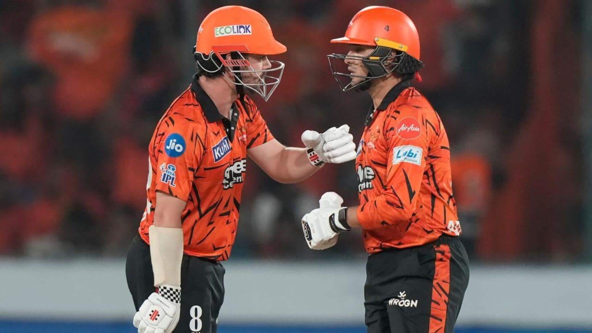 SRH : 6,6,6,6,6,4,4,4.. 12 బంతుల్లో తుఫాన్ సృష్టించిన హైదరాబాద్ ఓపెనర్లు