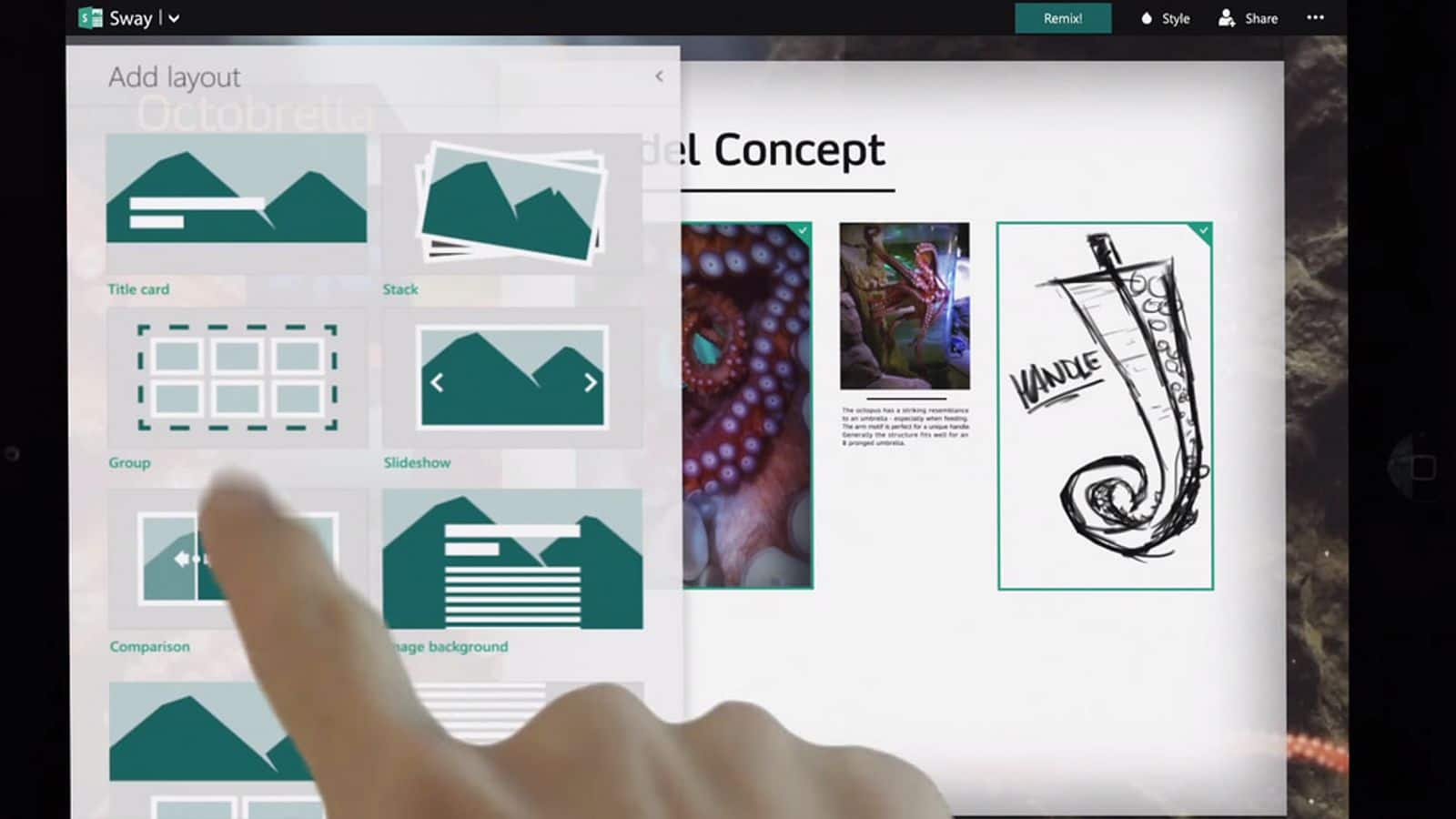 เพิ่มประสิทธิภาพการนำเสนอด้วย Microsoft Sway (ไมโครซอฟต์ สเวย์