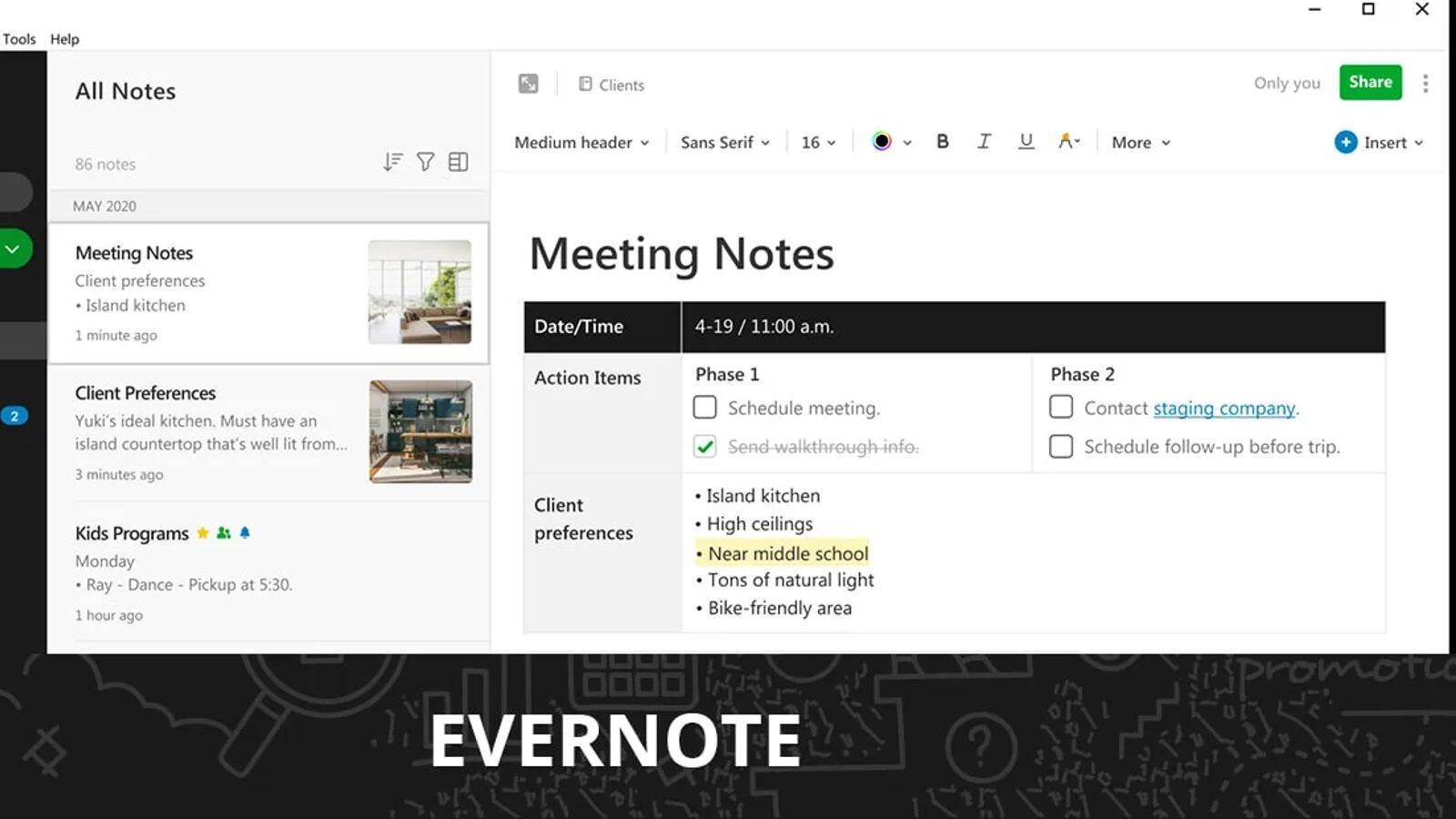 เพิ่มประสิทธิภาพด้วยการใช้แท็กใน Evernote