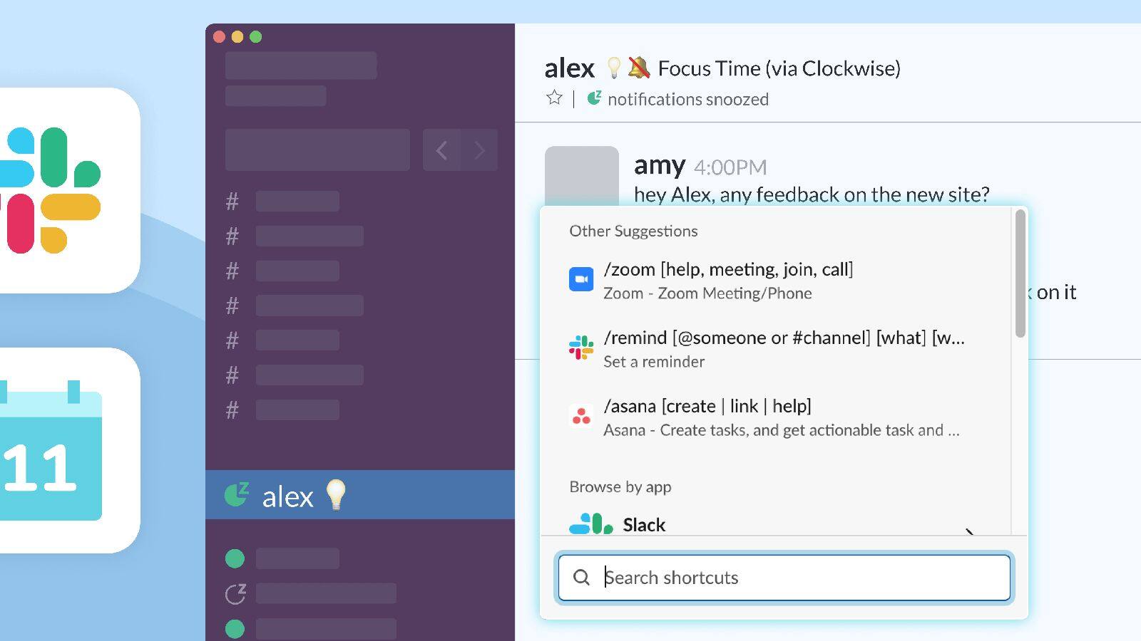 การเสริมสร้างการสื่อสารด้วยการผสานรวม Slack (สแลค)