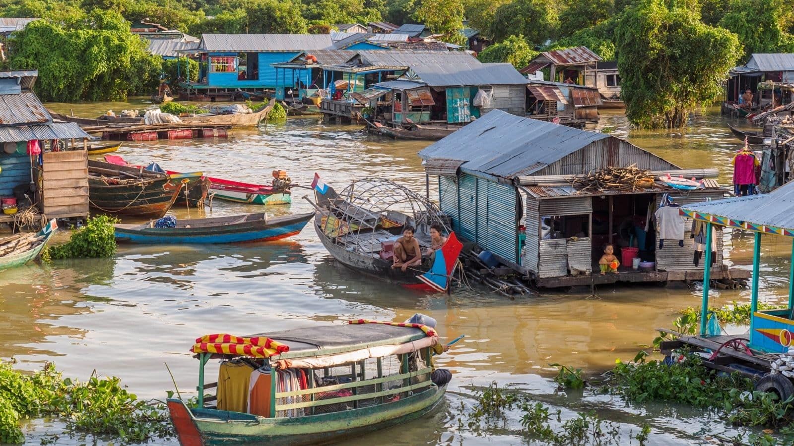 สำรวจหมู่บ้านลอยน้ำที่โตนเลสาบ, กัมพูชา