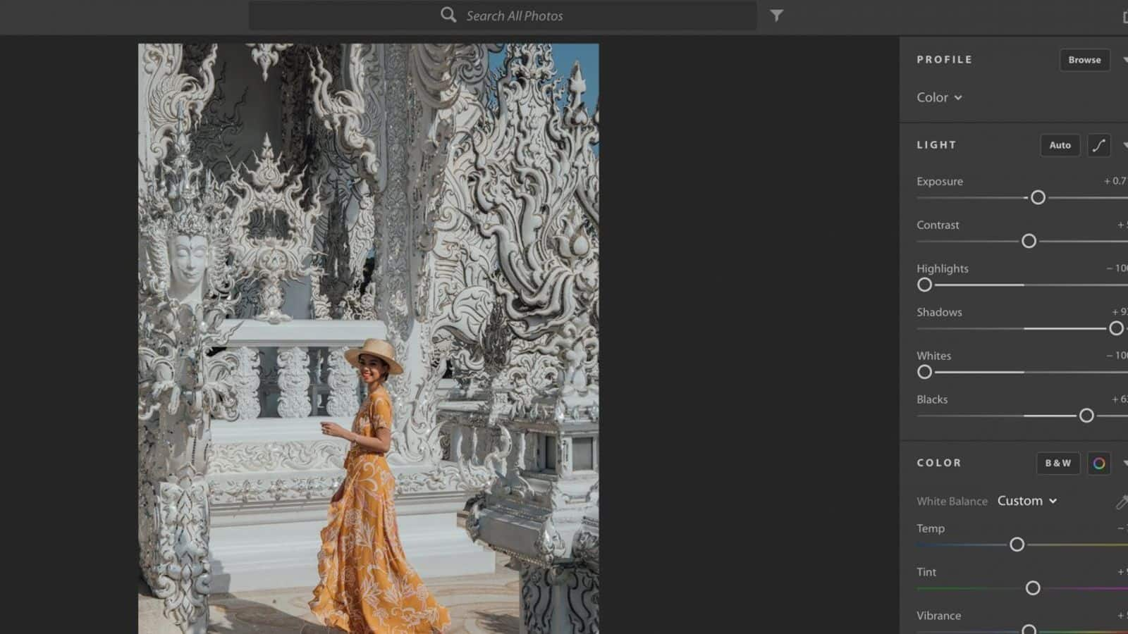 ปรับแต่งภาพด้วย Adobe Lightroom