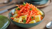สลัดแครอทสับปะรดสไตล์ไทย เมนูสดชื่นมังสวิรัติ