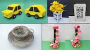 เปลี่ยนหนังสือพิมพ์เก่าเป็นของใช้ประหยัด