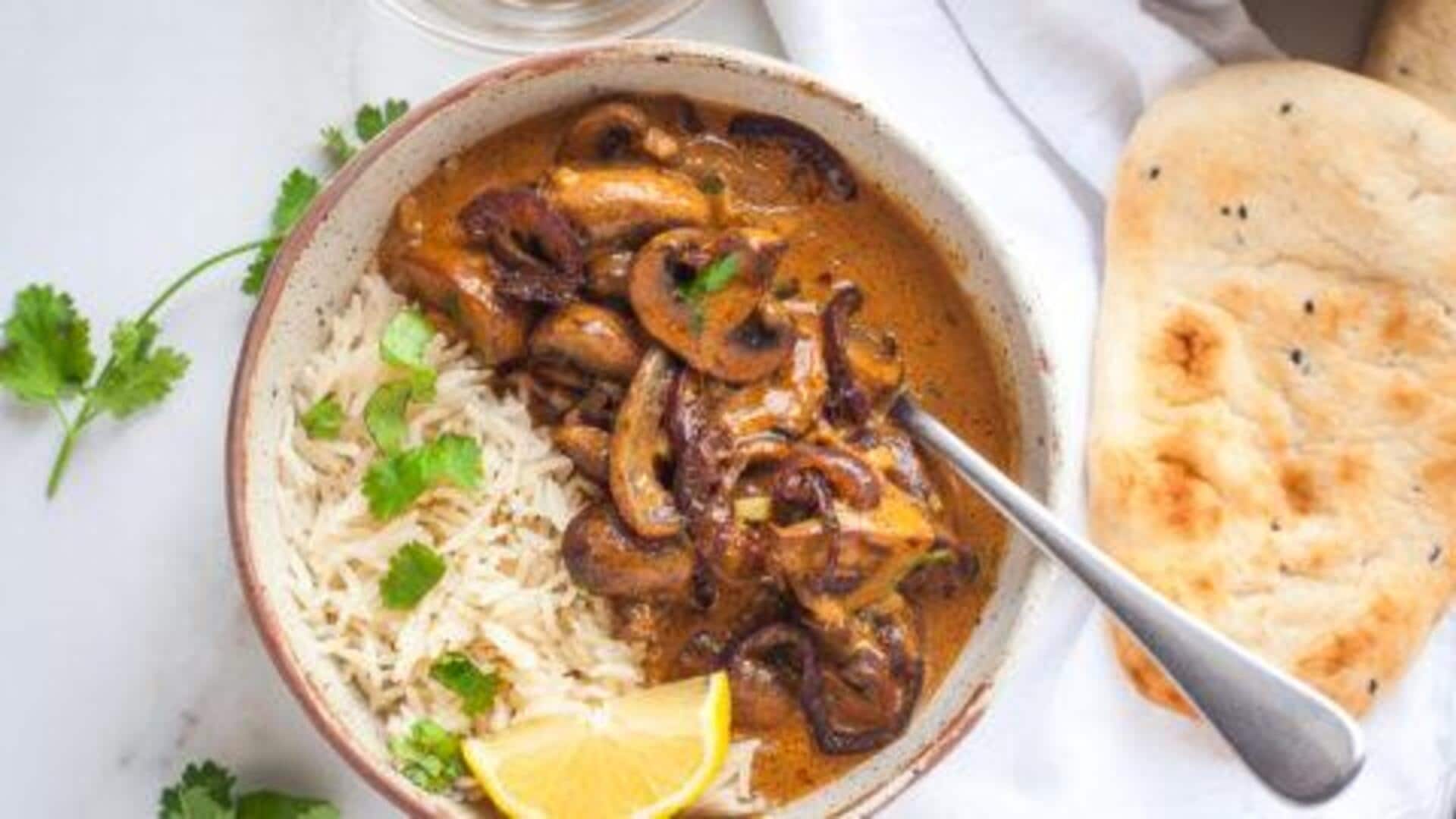 เมนูแกงเห็ดขมิ้นชันร้อน ๆ กับเห็ดสด