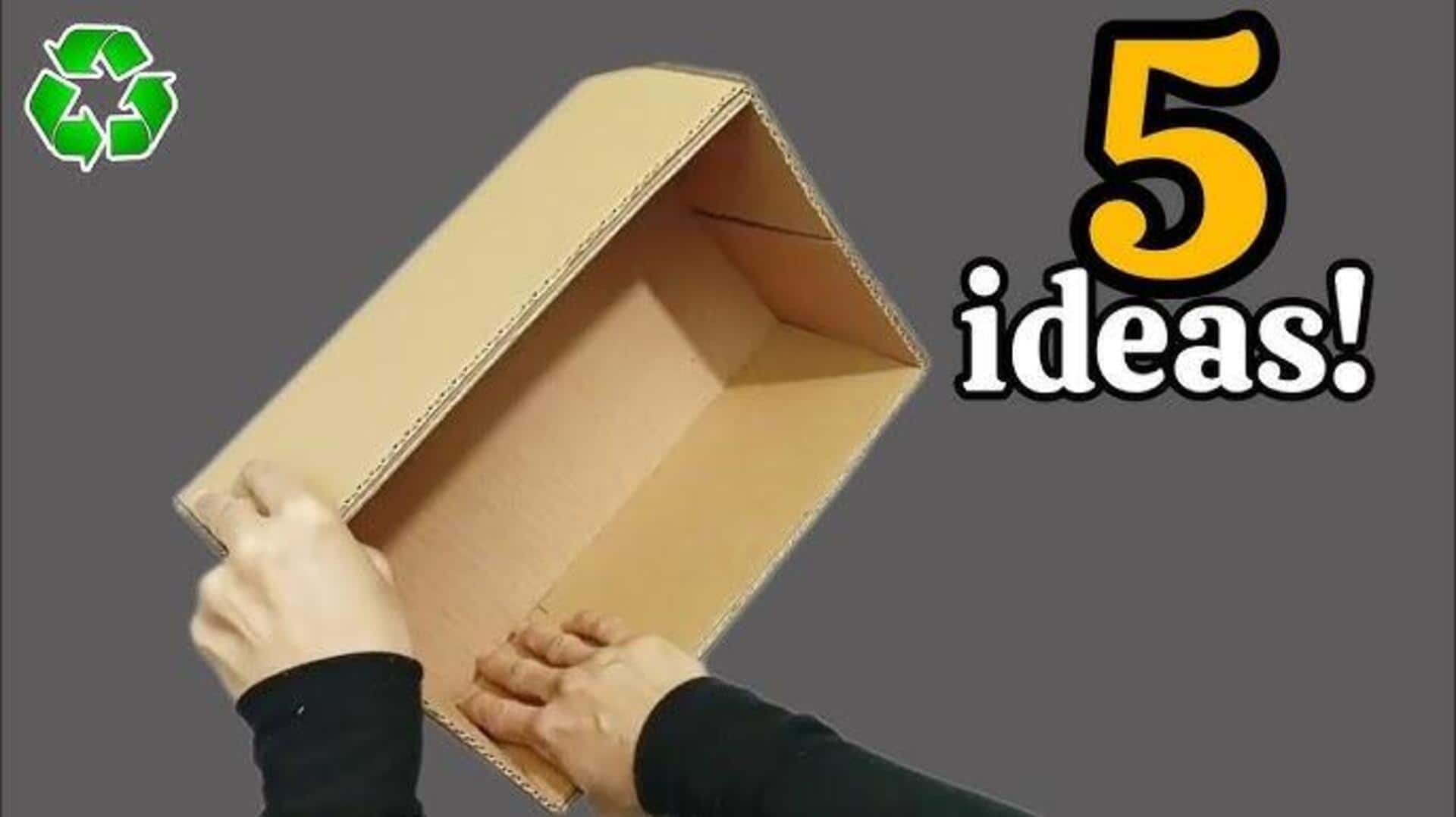 แปลงกล่องกระดาษเก่าให้กลายเป็นที่จัดระเบียบสุดคุ้มค่า