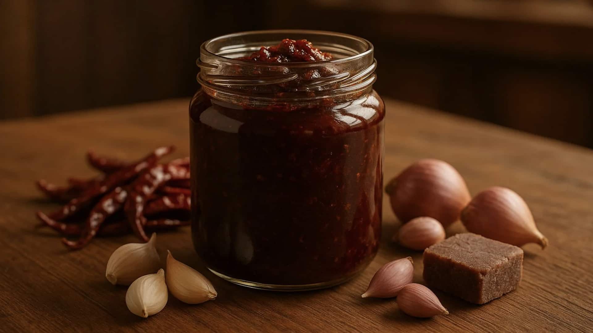 น้ำพริกมะกอกไทย รสเปรี้ยวหลากหลาย เหมาะกับมังสวิรัติ