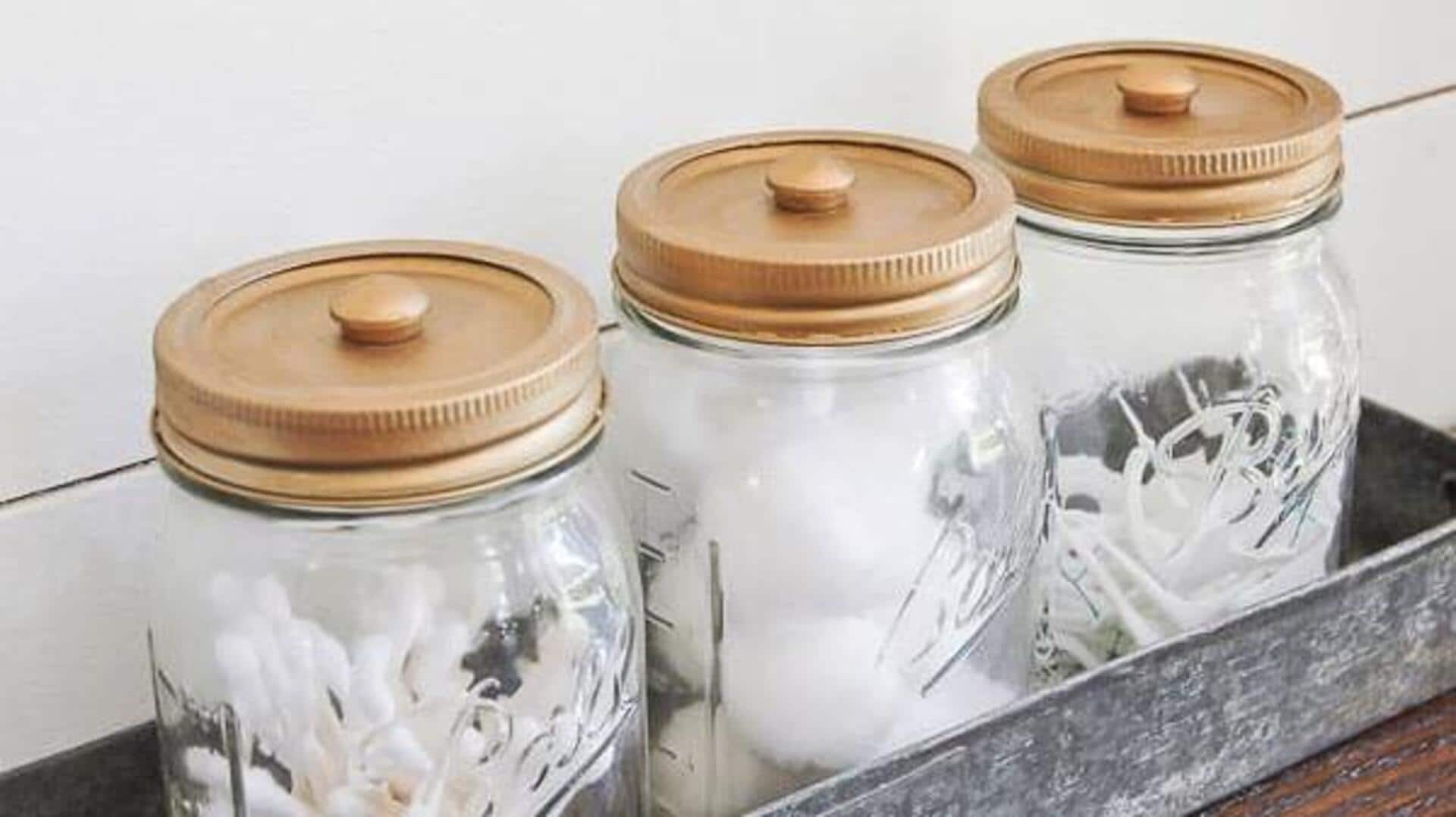 ไอเดียจัดระเบียบบ้านแบบงบประหยัดด้วยขวดแมสัน