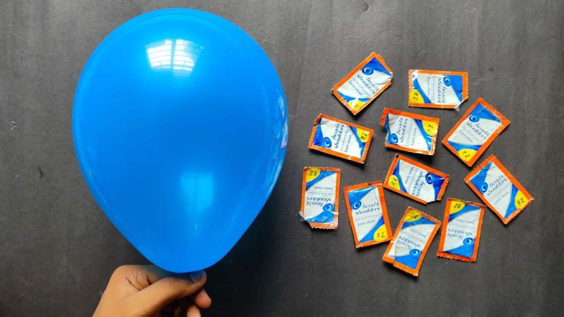 ไอเดียใช้ซองแชมพูในบ้านให้เกิดประโยชน์