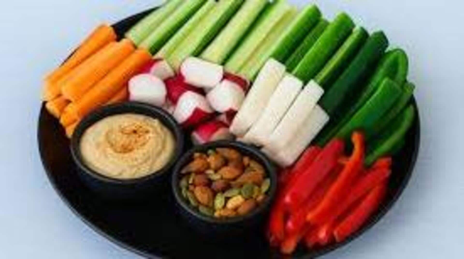 ขนมว่างมังสวิรัติรสเค็มเบาๆ มันแกวอบชิ้น