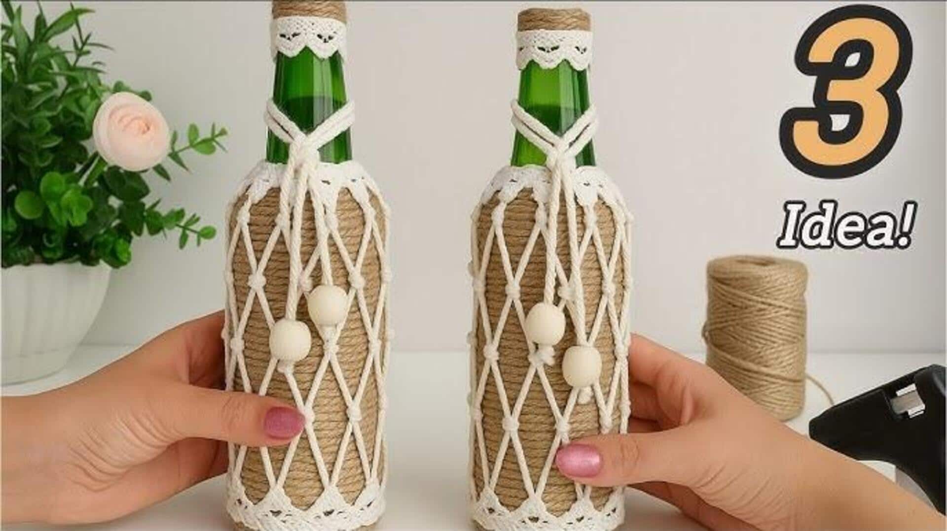 DIY แจกันจากขวดแก้วรีไซเคิล สวยเก๋ในงบประหยัด