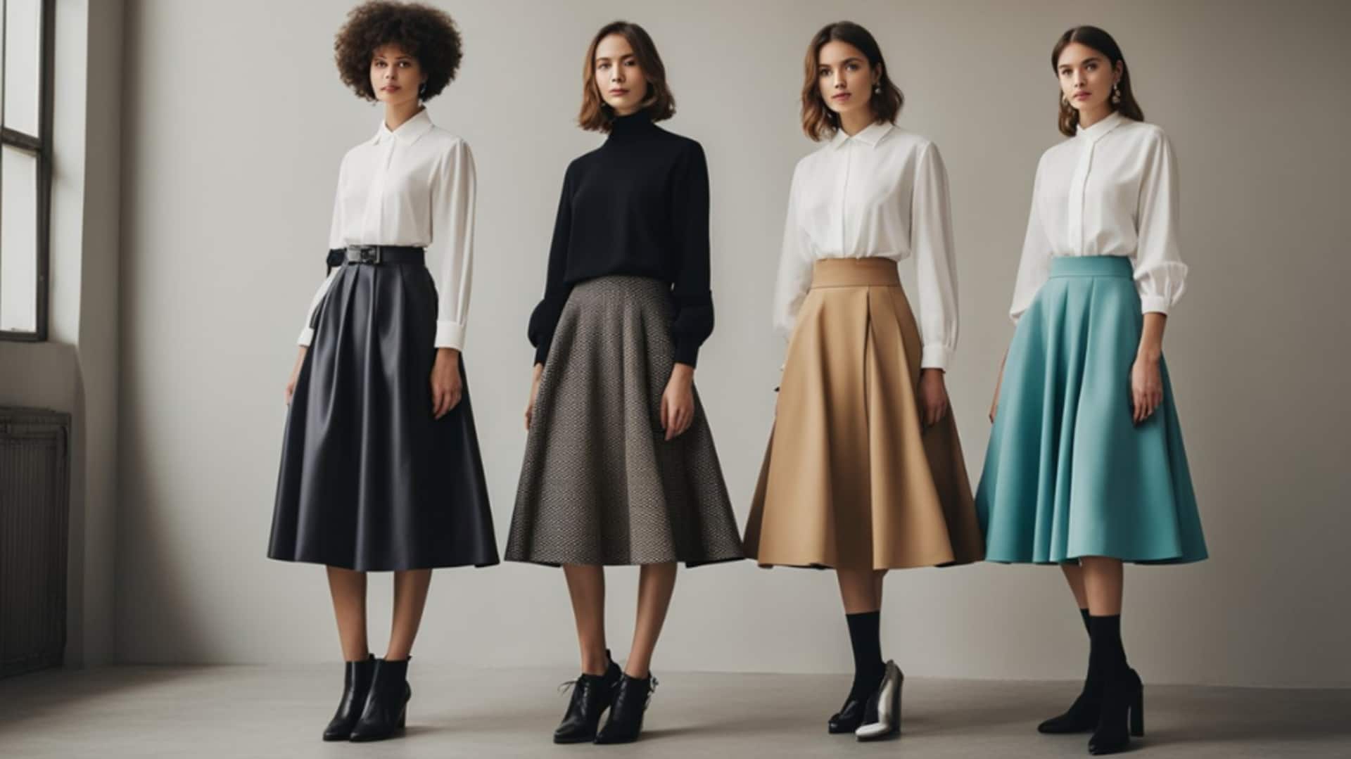 สไตล์แฟชั่นที่แมตช์กับกระโปรงบานได้อย่างมีสไตล์