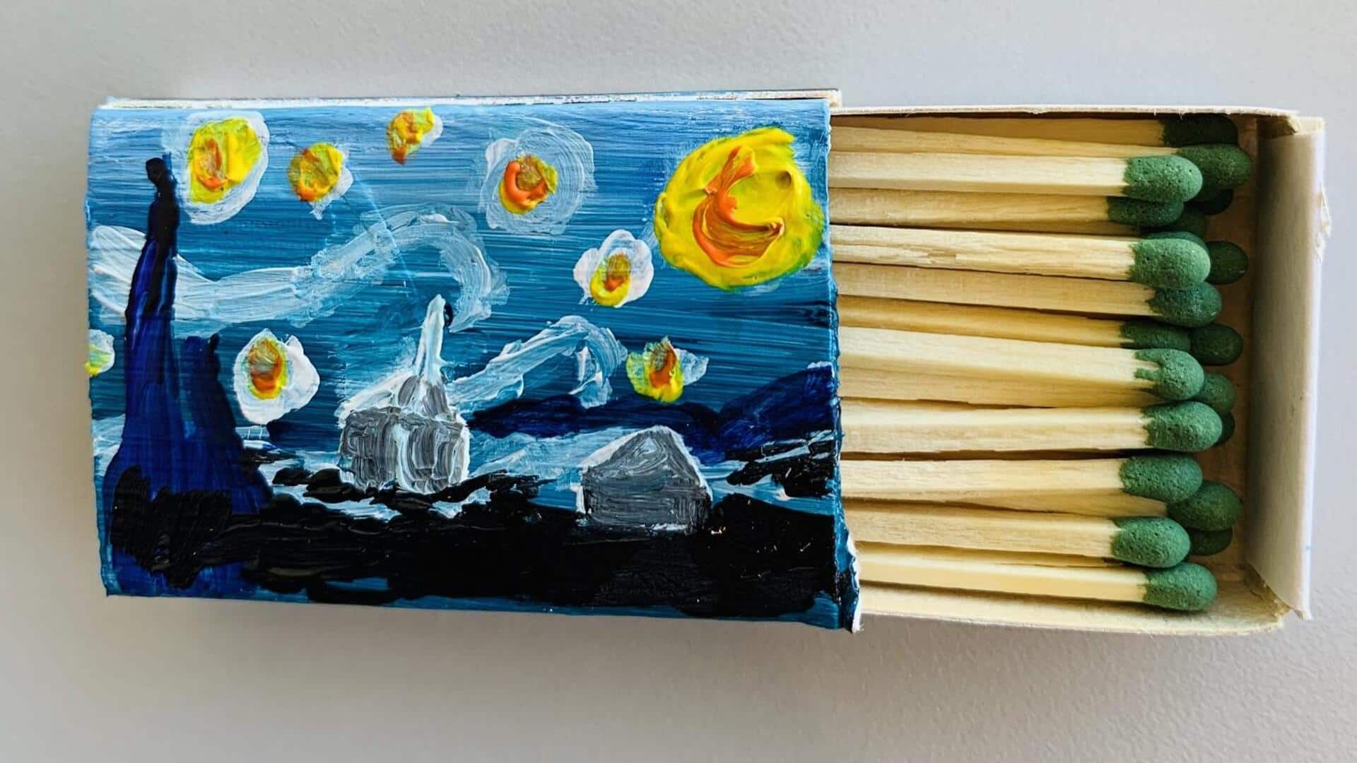 สร้างสรรค์งานศิลปะกล่องไม้ขีดเพื่อเพิ่มสีสันยามเย็น