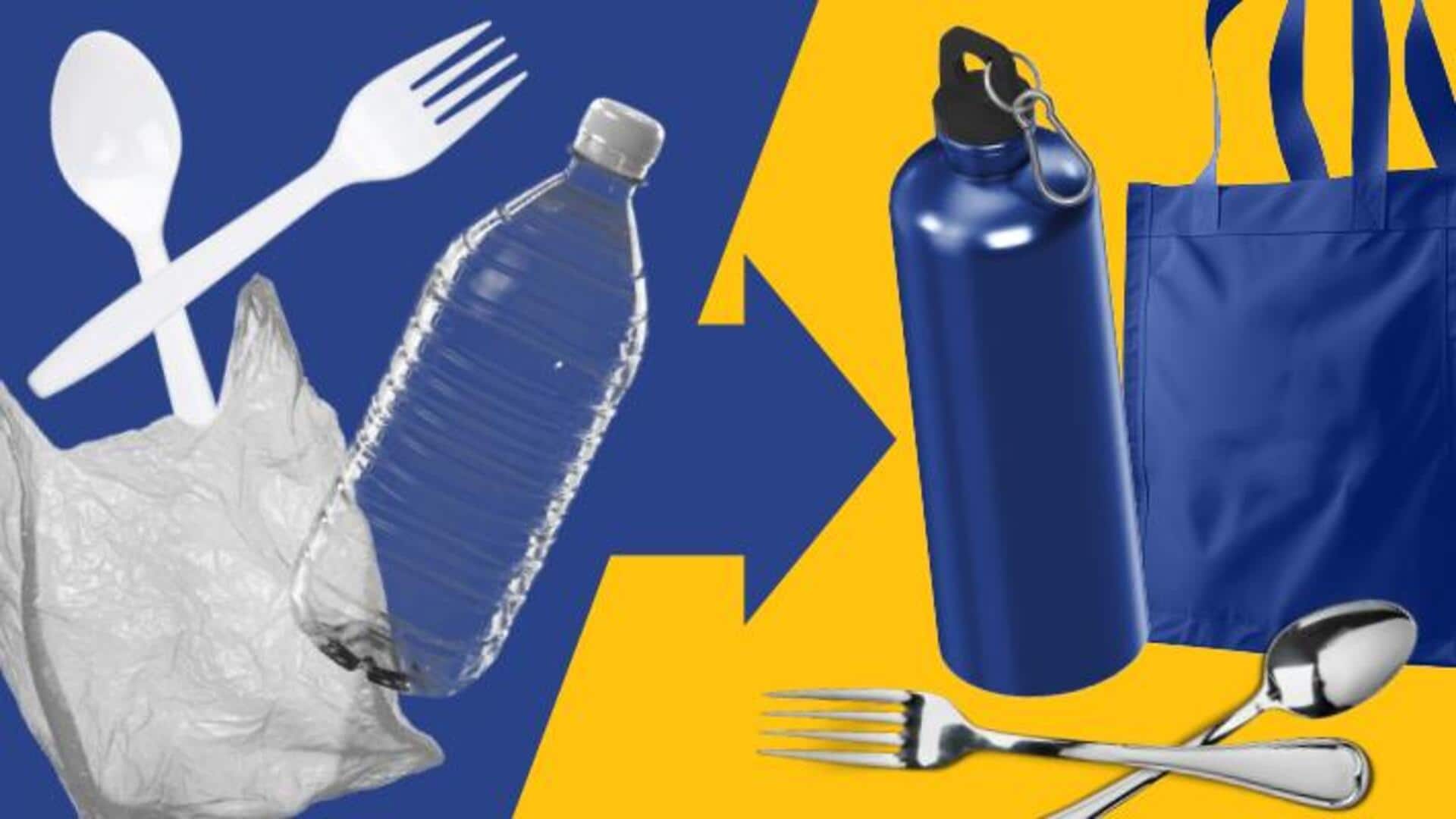 ลดพฤติกรรมใช้พลาสติกแบบใช้ครั้งเดียวในชีวิตประจำวัน