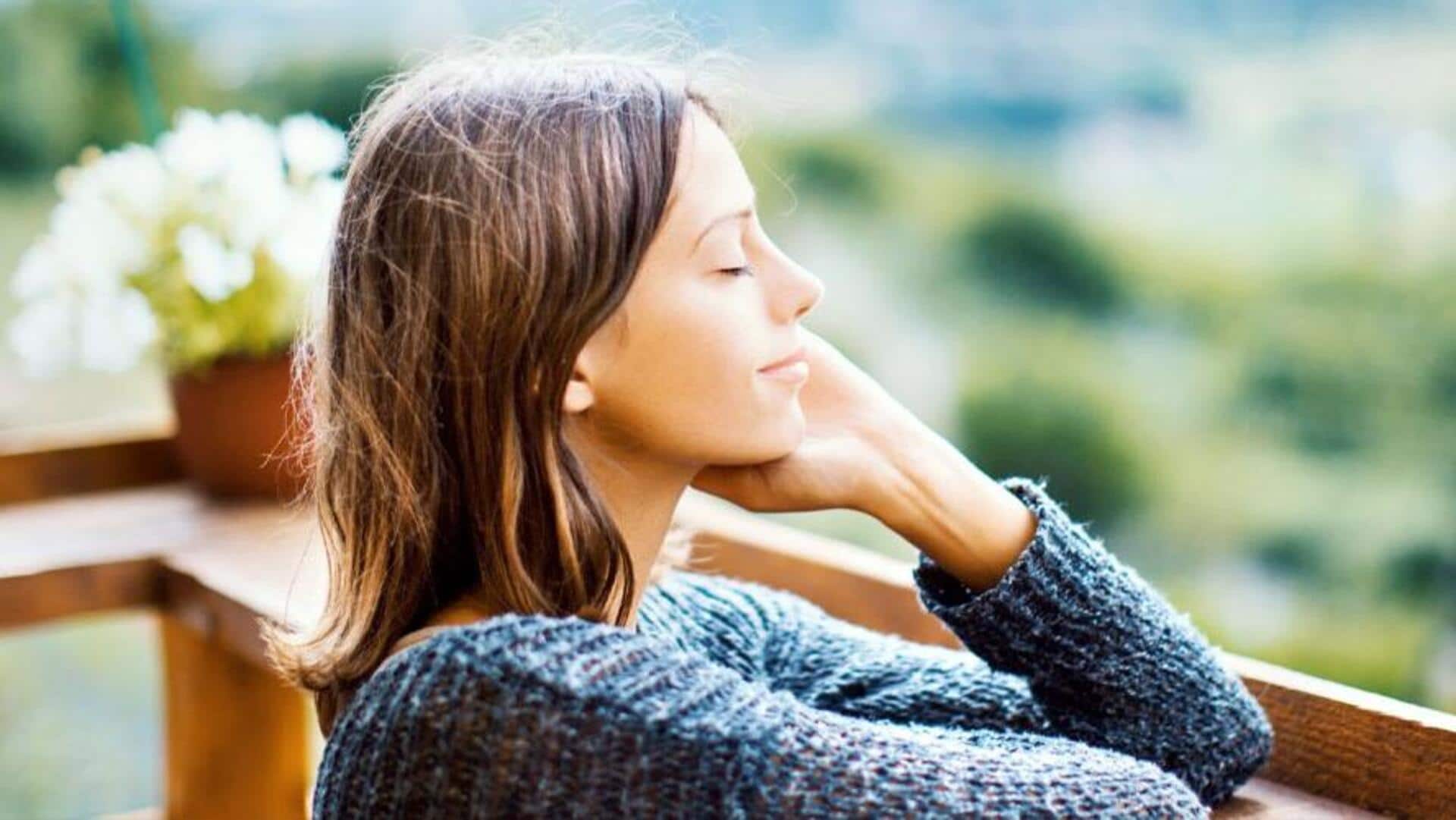 รับพลังงานยามเช้าด้วยแสงแดด