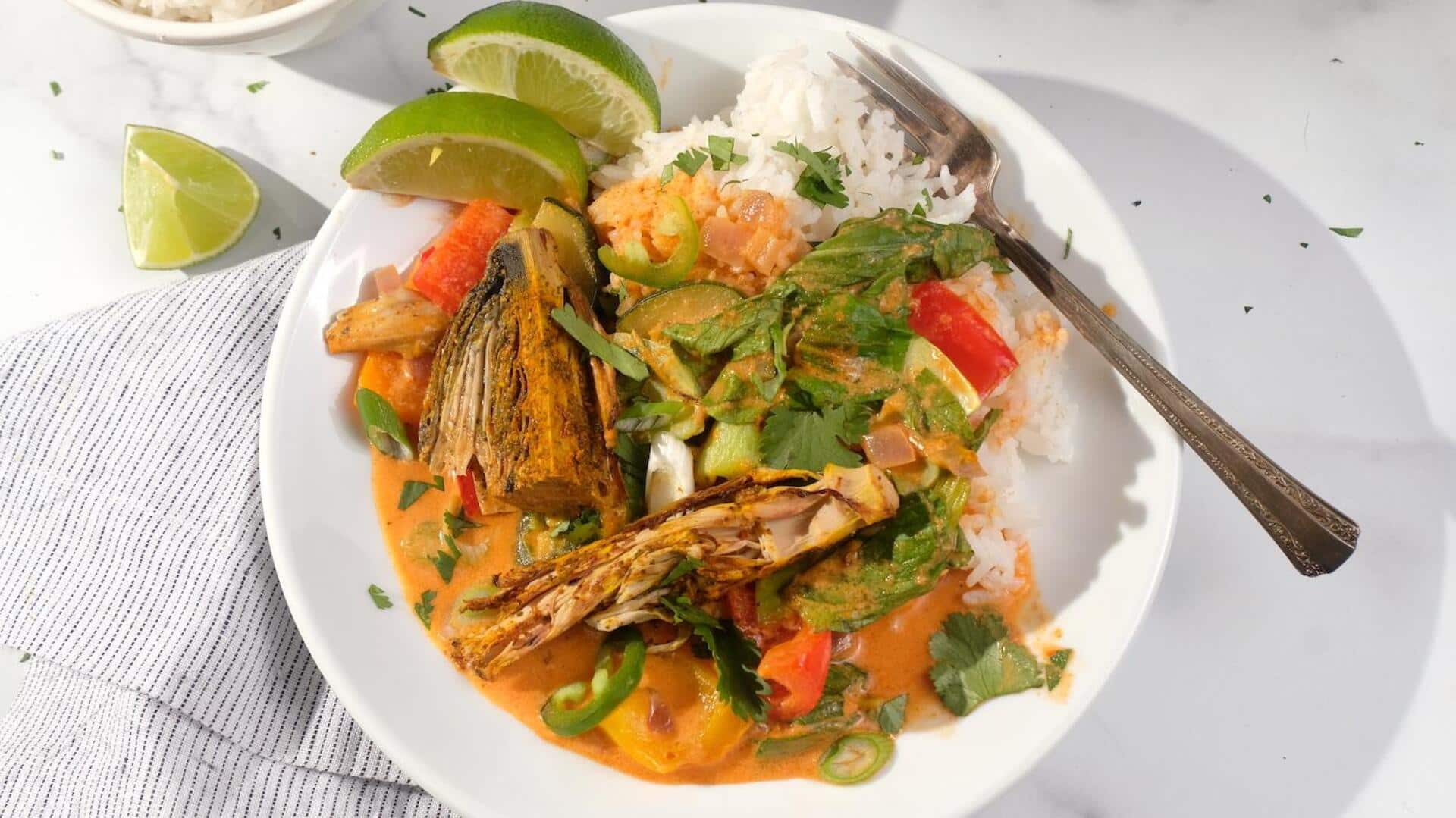 แกงหัวปลีมะพร้าวอ่อนรสละมุน หอมมันแบบไทยแท้ 